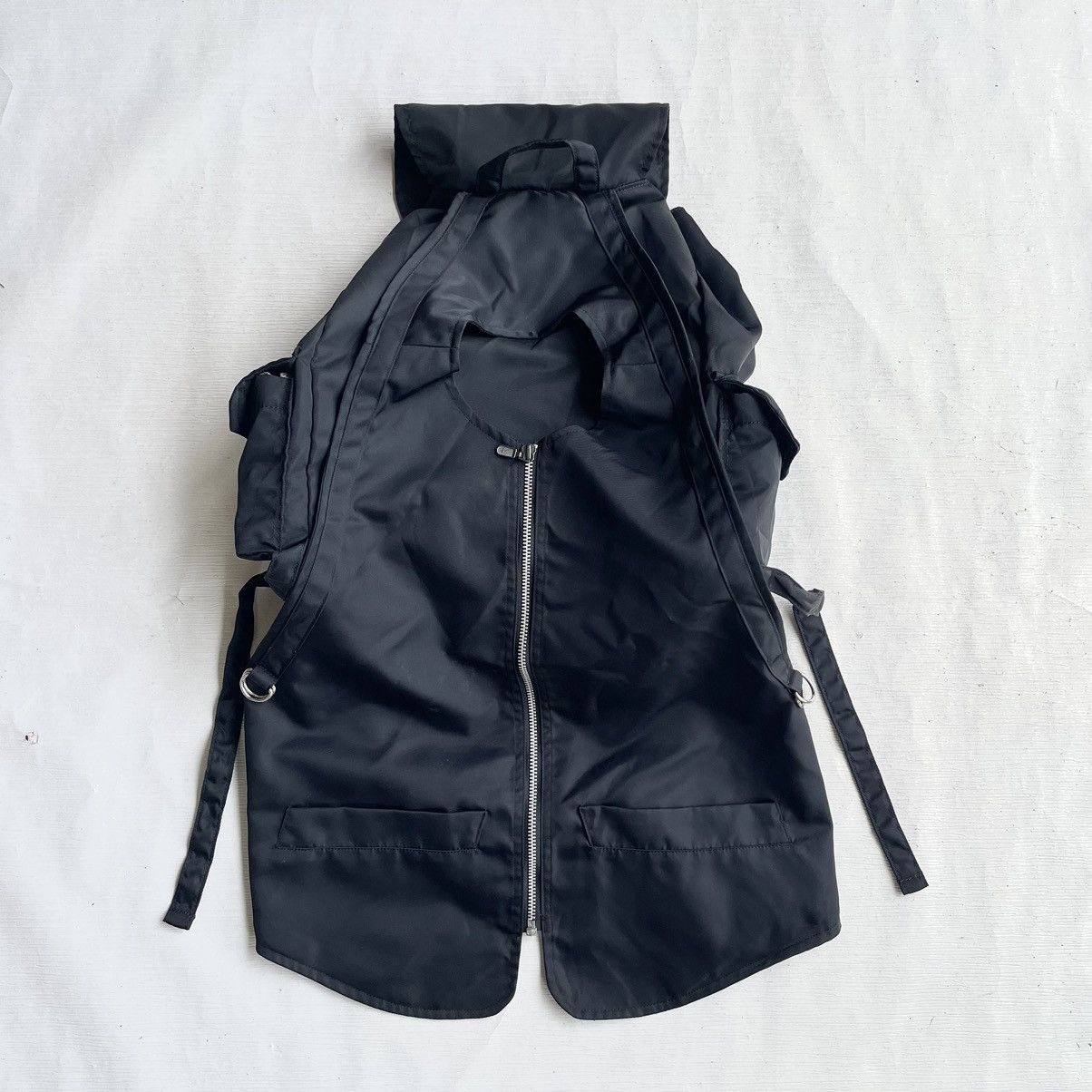 Japanese Brand 🔥 RARE BLACK NYLON MULTIPURPOSE TACTICAL VEST BACPACK Size ONE SIZE - 13 Thumbnail