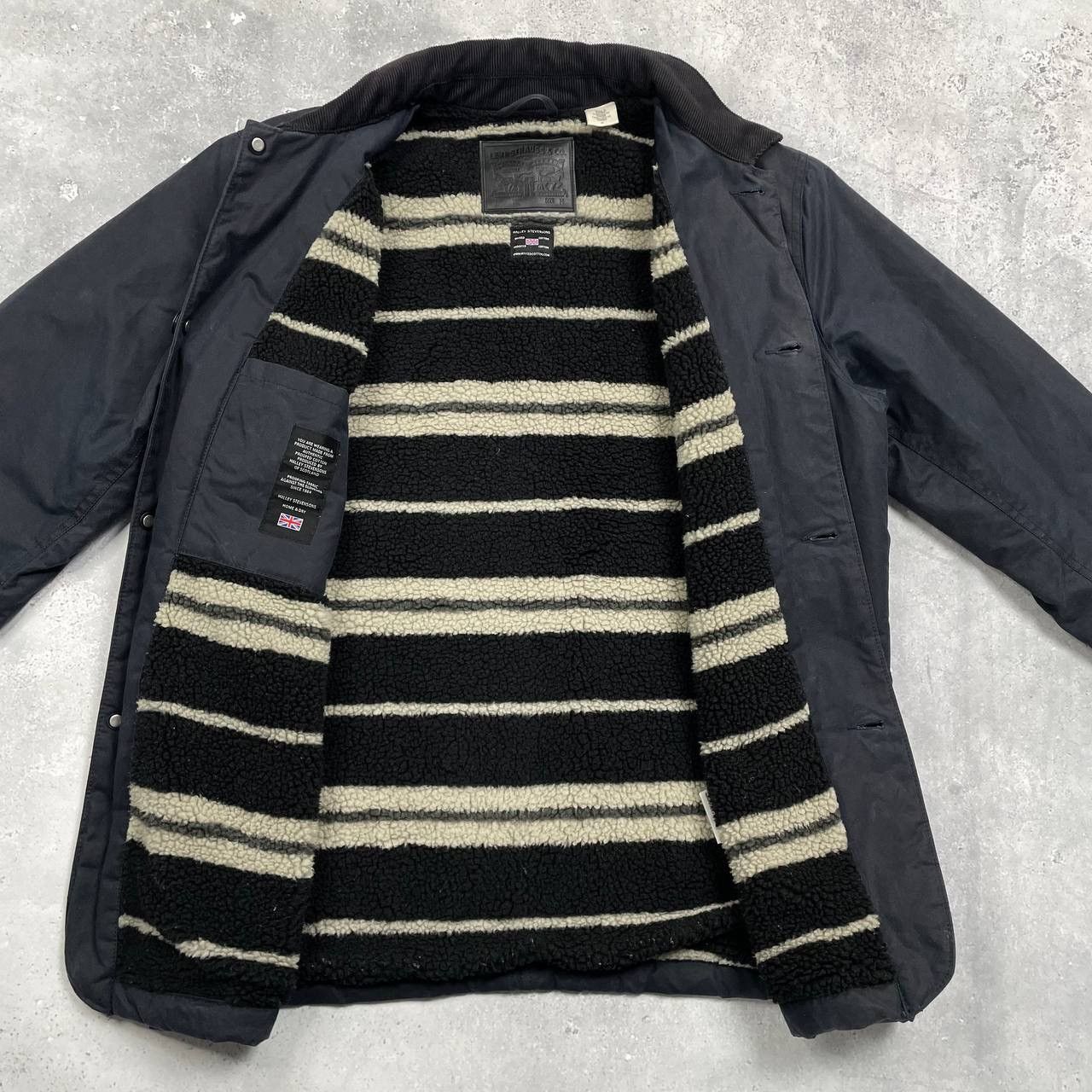 Levi's Levis Halley Stevenson Waxed Cotton Jacket Blue Size M Size US M / EU 48-50 / 2 - 2 Thumbnail