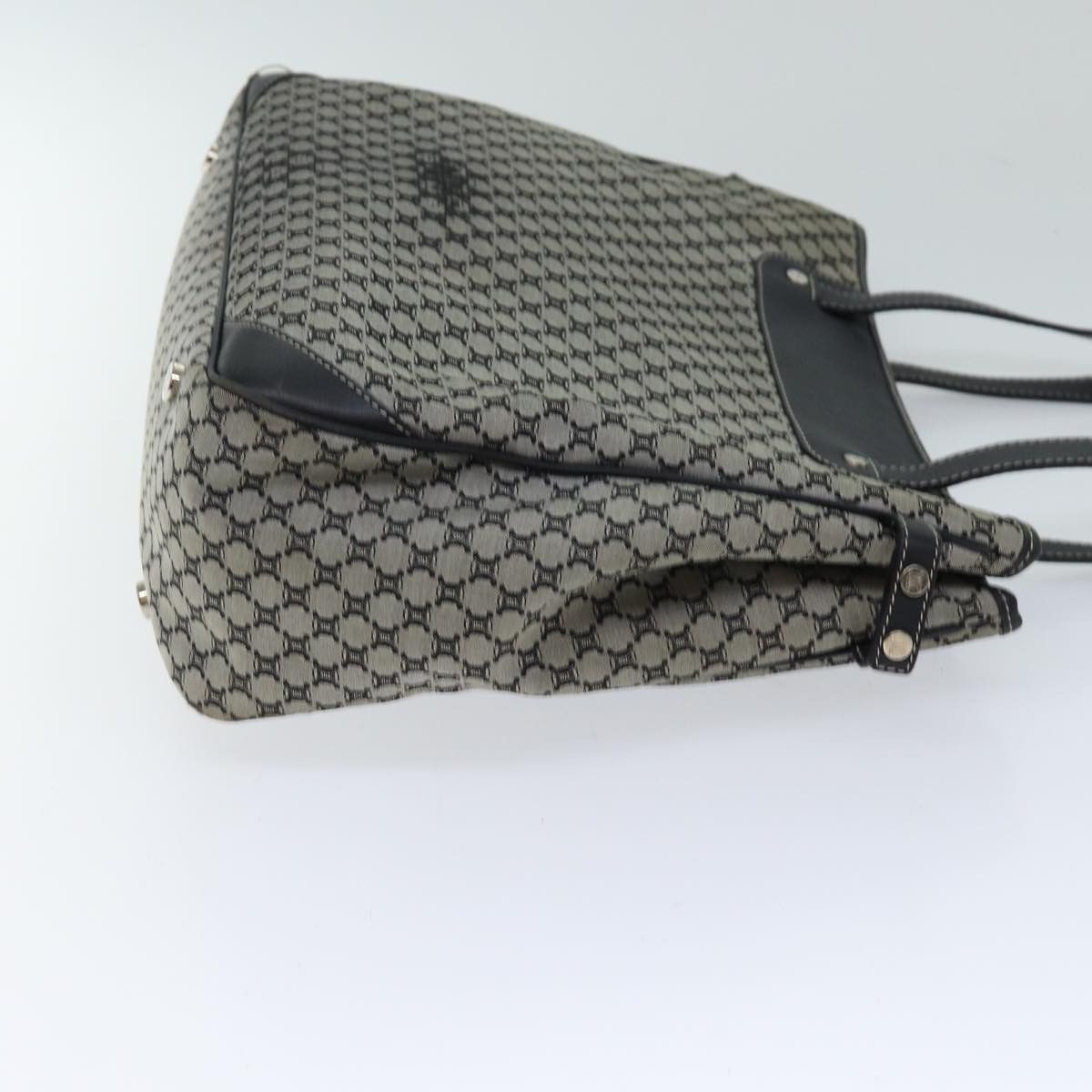 Celine CELINE Macadam Canvas Hand Bag Gray Size ONE SIZE - 4 Thumbnail