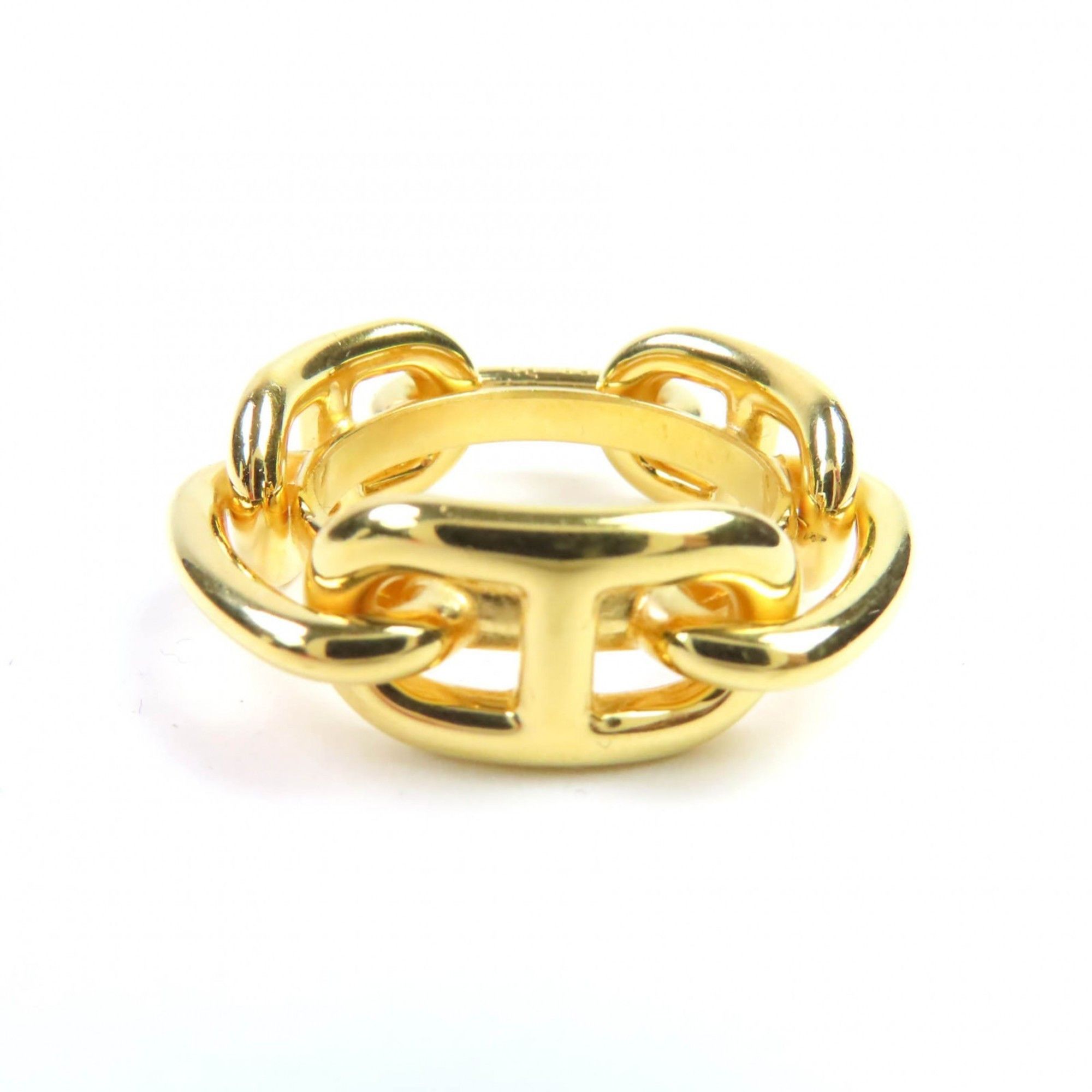Hermes HERMES Lugate Chaine d'Ancre GP Scarf Clasp/Ring, Gold, with Box, Women's Size ONE SIZE - 1 Thumbnail