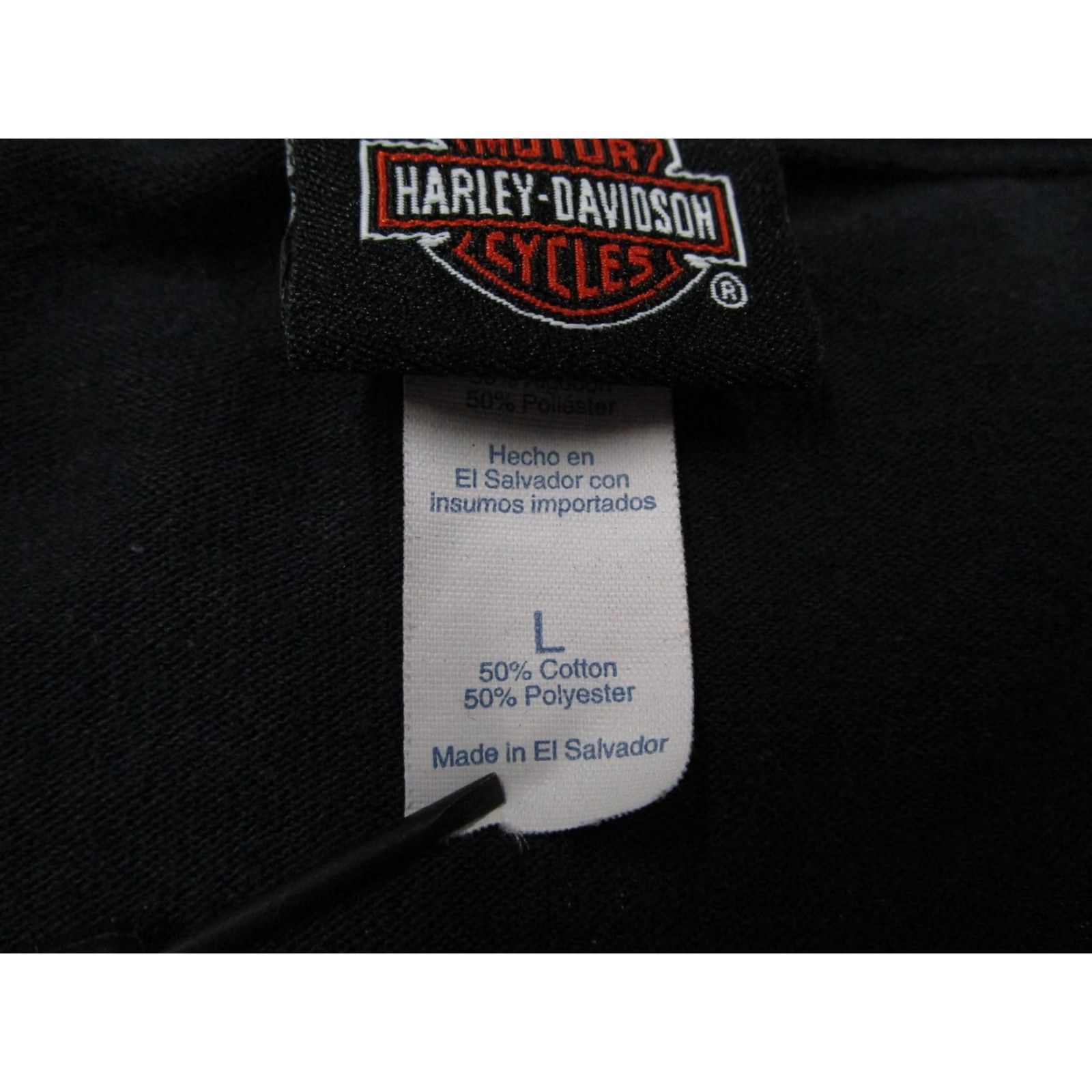 Harley Davidson Harley-Davidson Shirt Mens Large Black Pocket Graphic Barnett El Paso TX Dealer Size US L / EU 52-54 / 3 - 4 Thumbnail