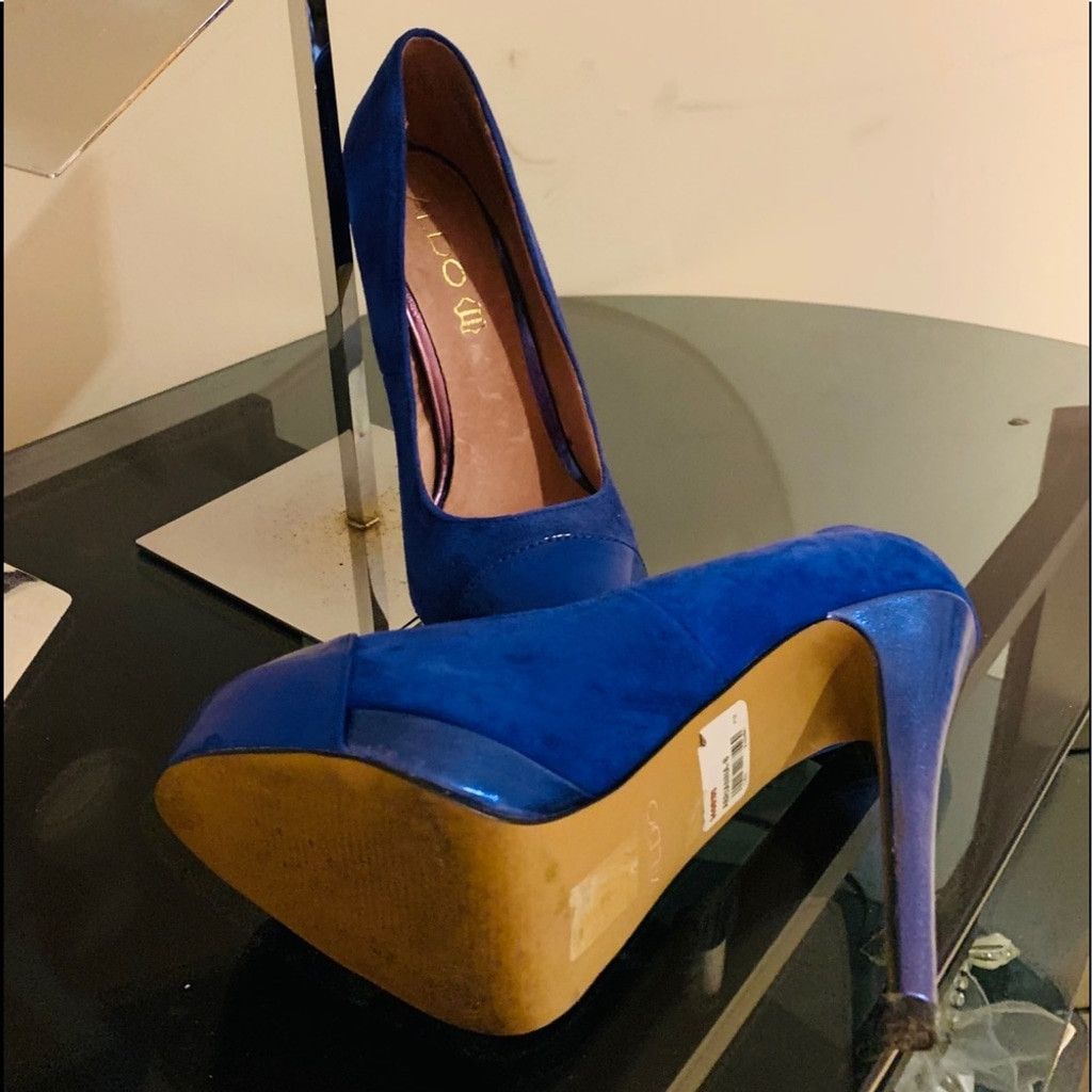 Aldo 💲💲SALE💲 Aldo High heels in Royal Blue size 6.5 Size US 6.5 / IT 36.5 - 4 Thumbnail