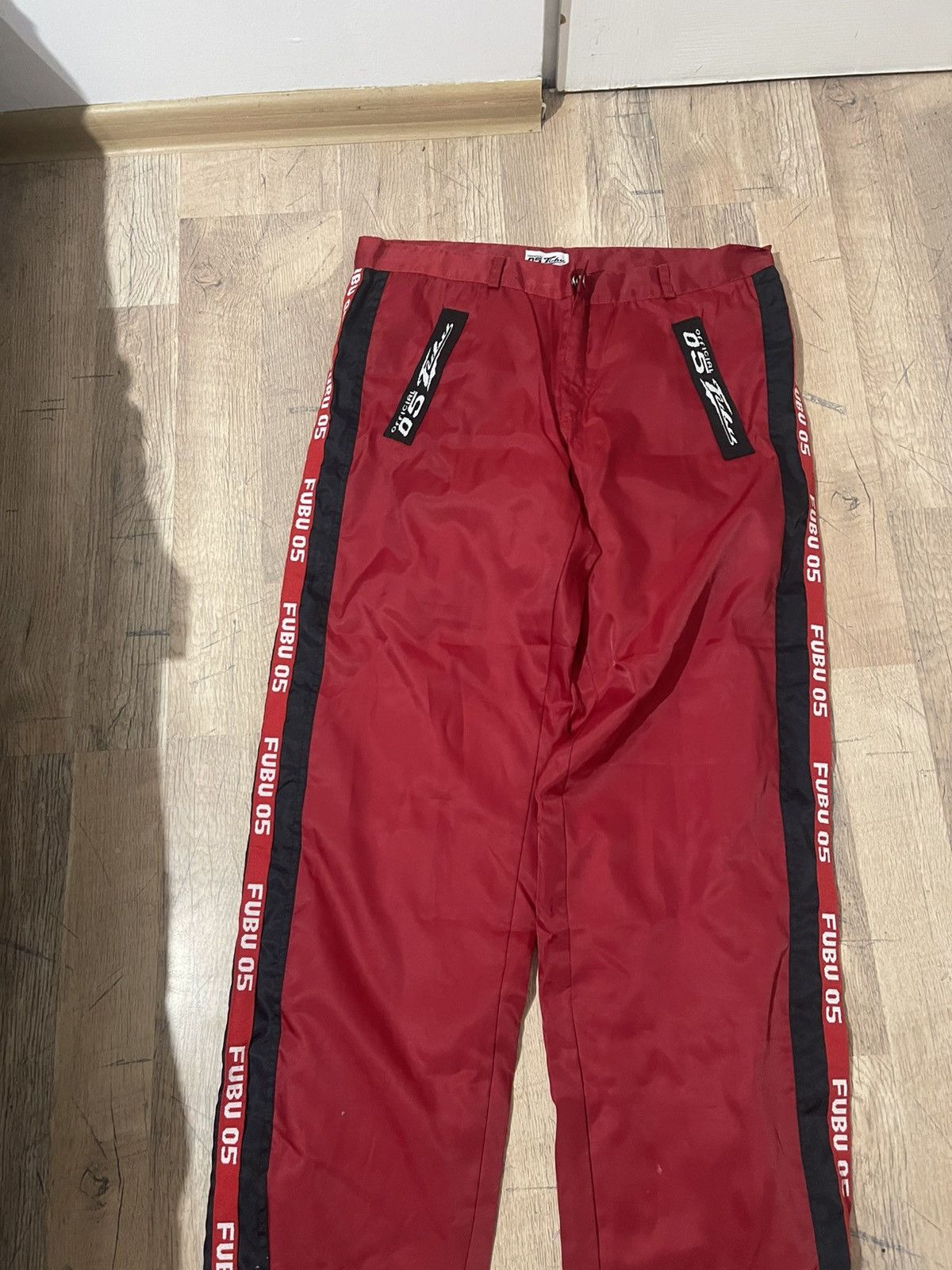Fubu Vintage fubu trackpants y2k official 05 red Size US 42 / EU 58 - 1 Thumbnail