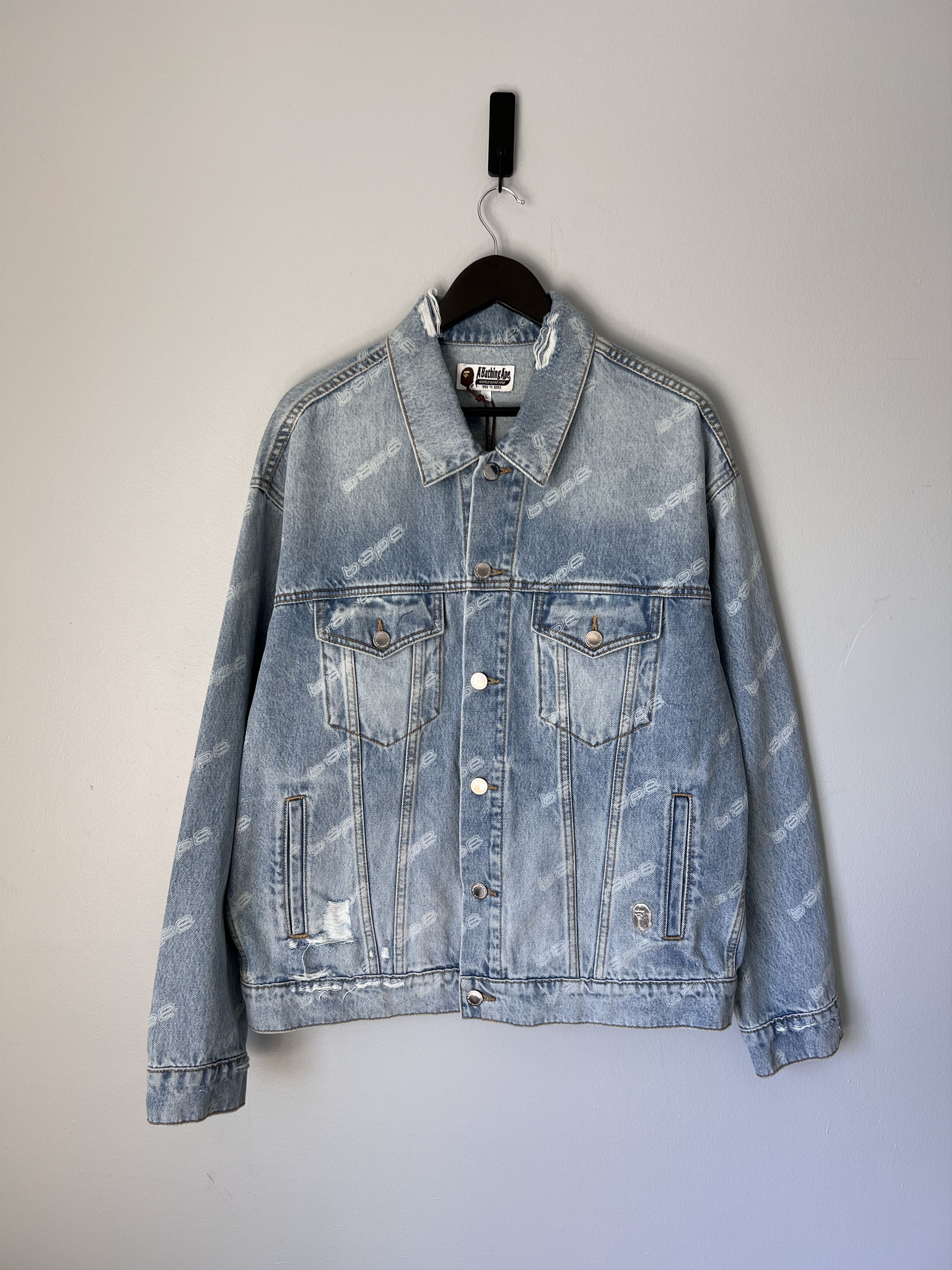 Men's Bape Denim Jackets | Grailed