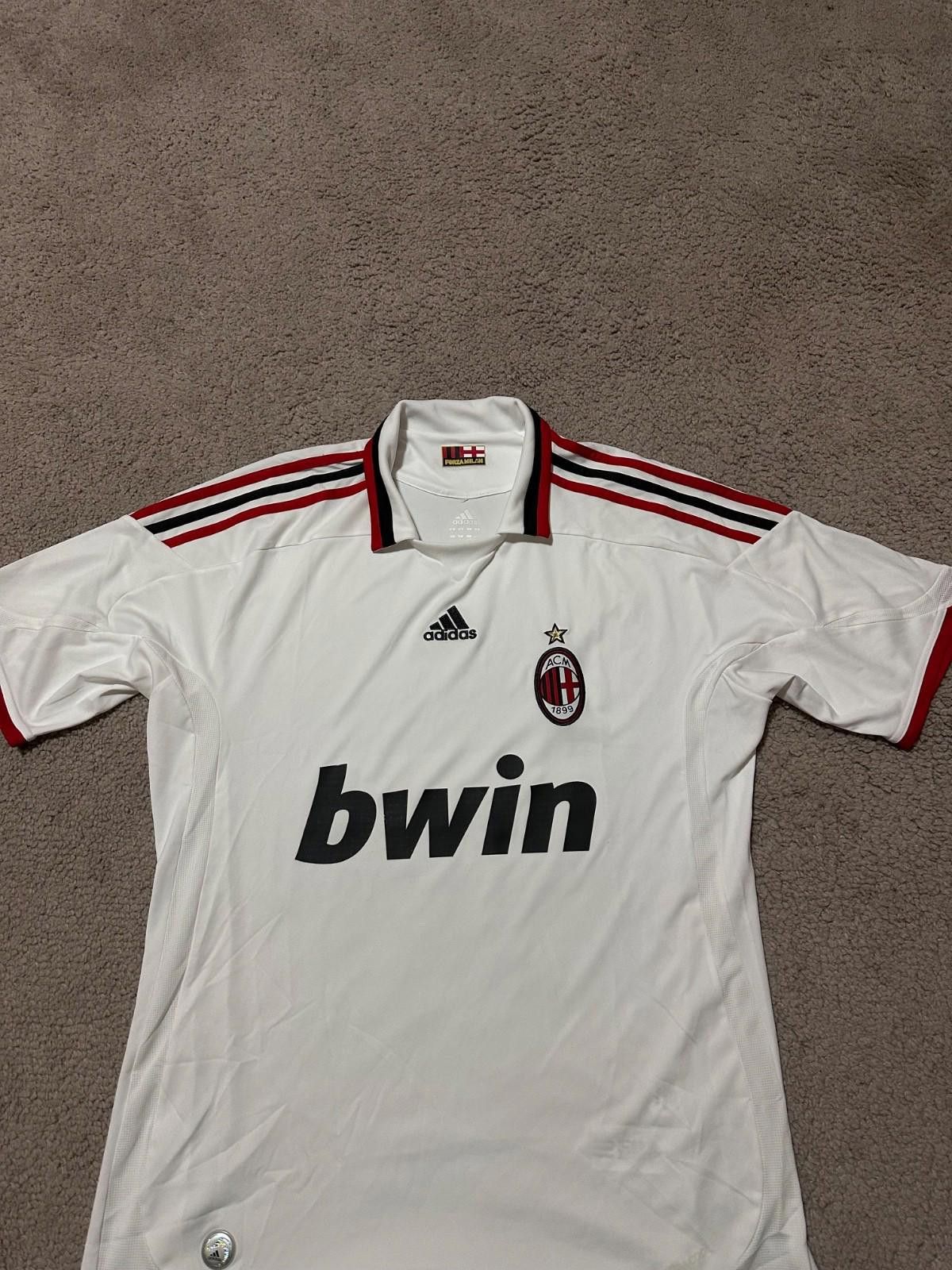 Adidas Adidas AC Milan 2009/10 Away Sample Football Soccer Jersey Size US L / EU 52-54 / 3 - 3 Thumbnail