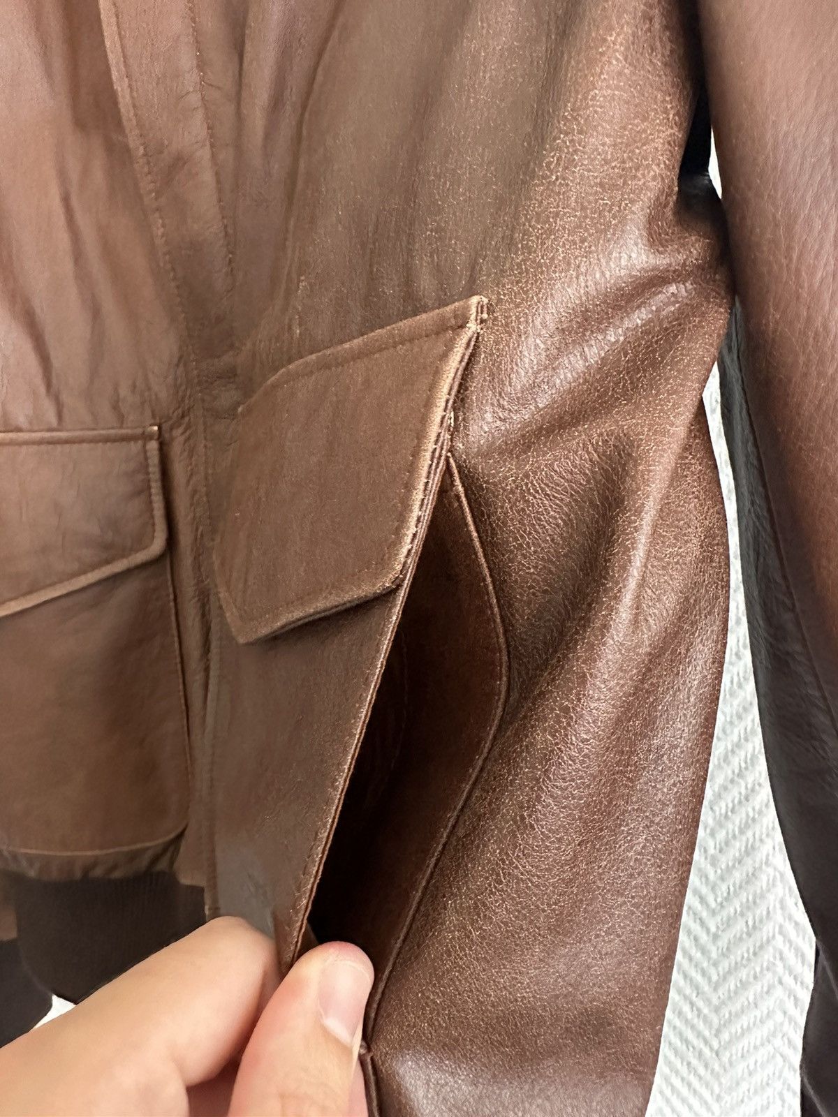 Sky High Farm Workwear Leather jacket Sky High Farm Size US L / EU 52-54 / 3 - 3 Thumbnail