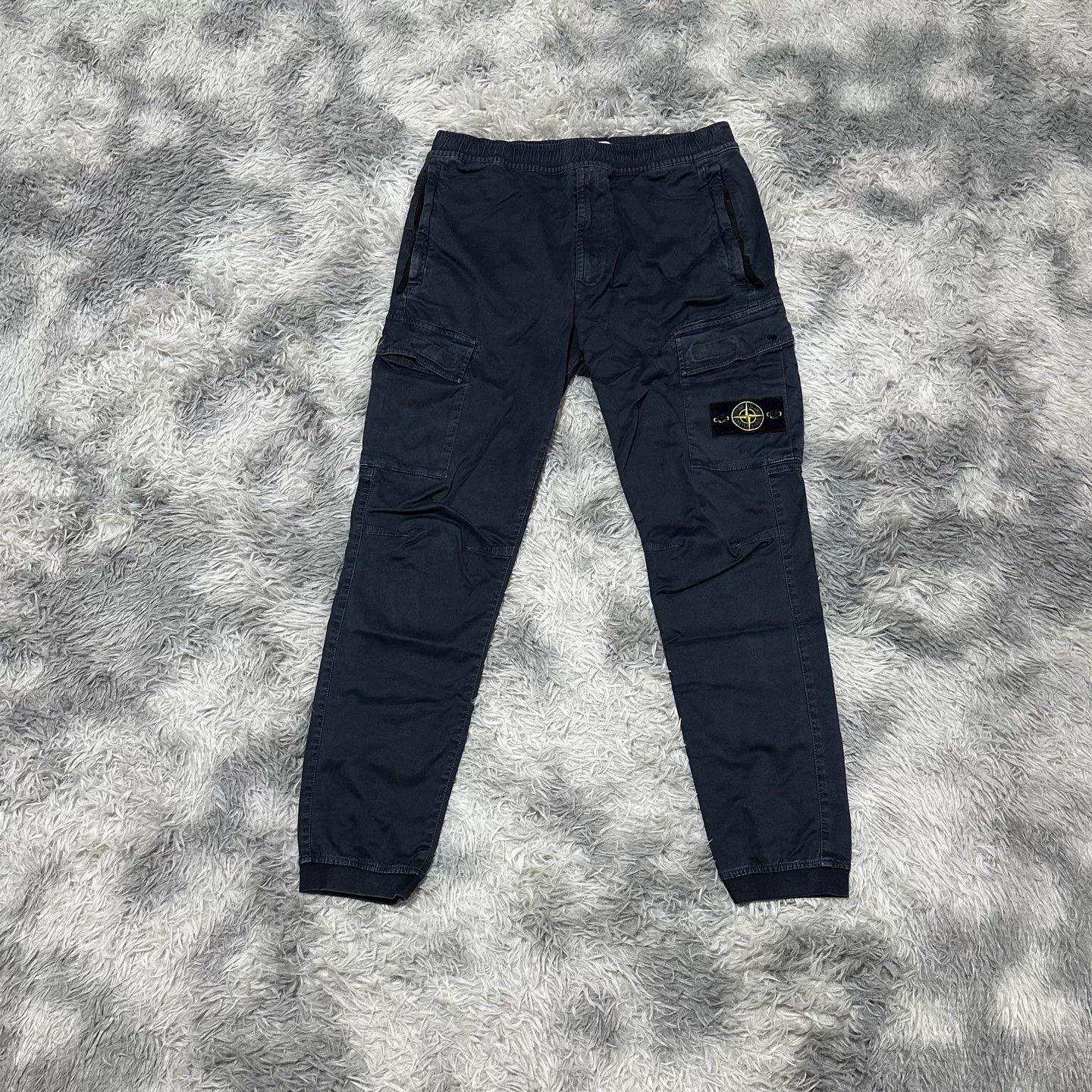 Stone Island Stone Island Dark Blue Work Pants W31 Size Size US 31 - 1 Thumbnail