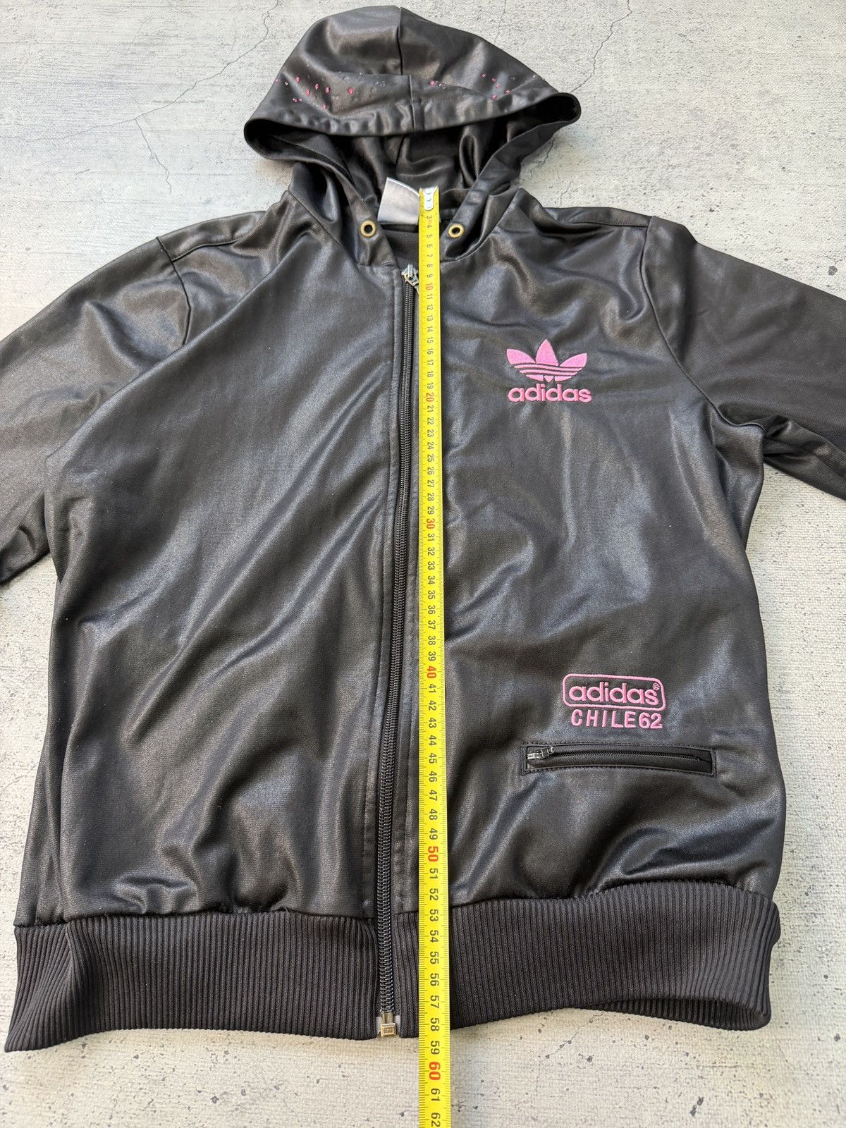 Adidas Adidas Chile 62 sherpa zip-up hoodie jacket shiny y2k 00s Size S / US 4 / IT 40 - 10 Thumbnail