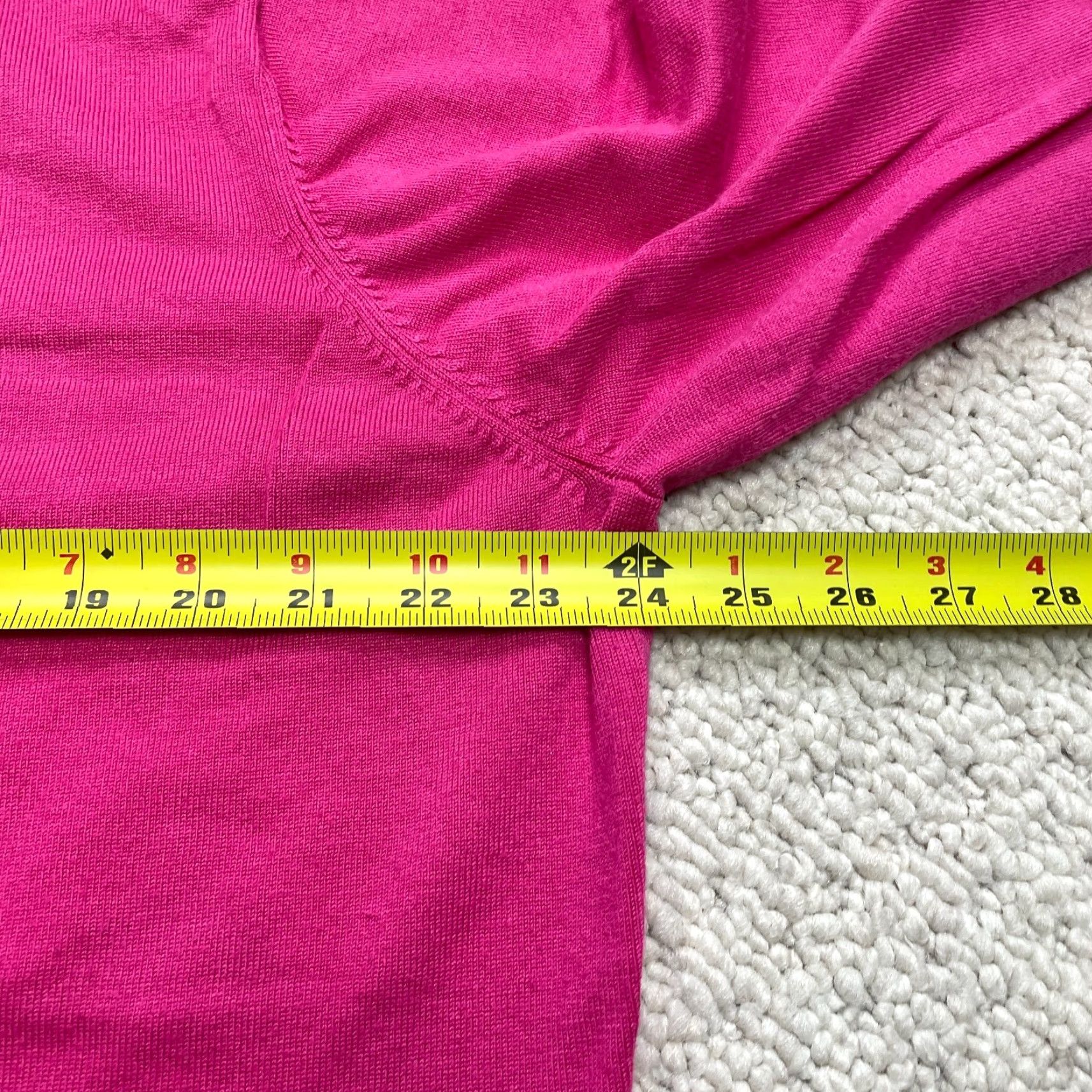 Vintage Sag Harbor Sweater Womens Plus 2X Pink Knot Keyhole Neck Rayon Soft Pullover Top Size XXL / US 16-18 / IT 52-54 - 6 Thumbnail