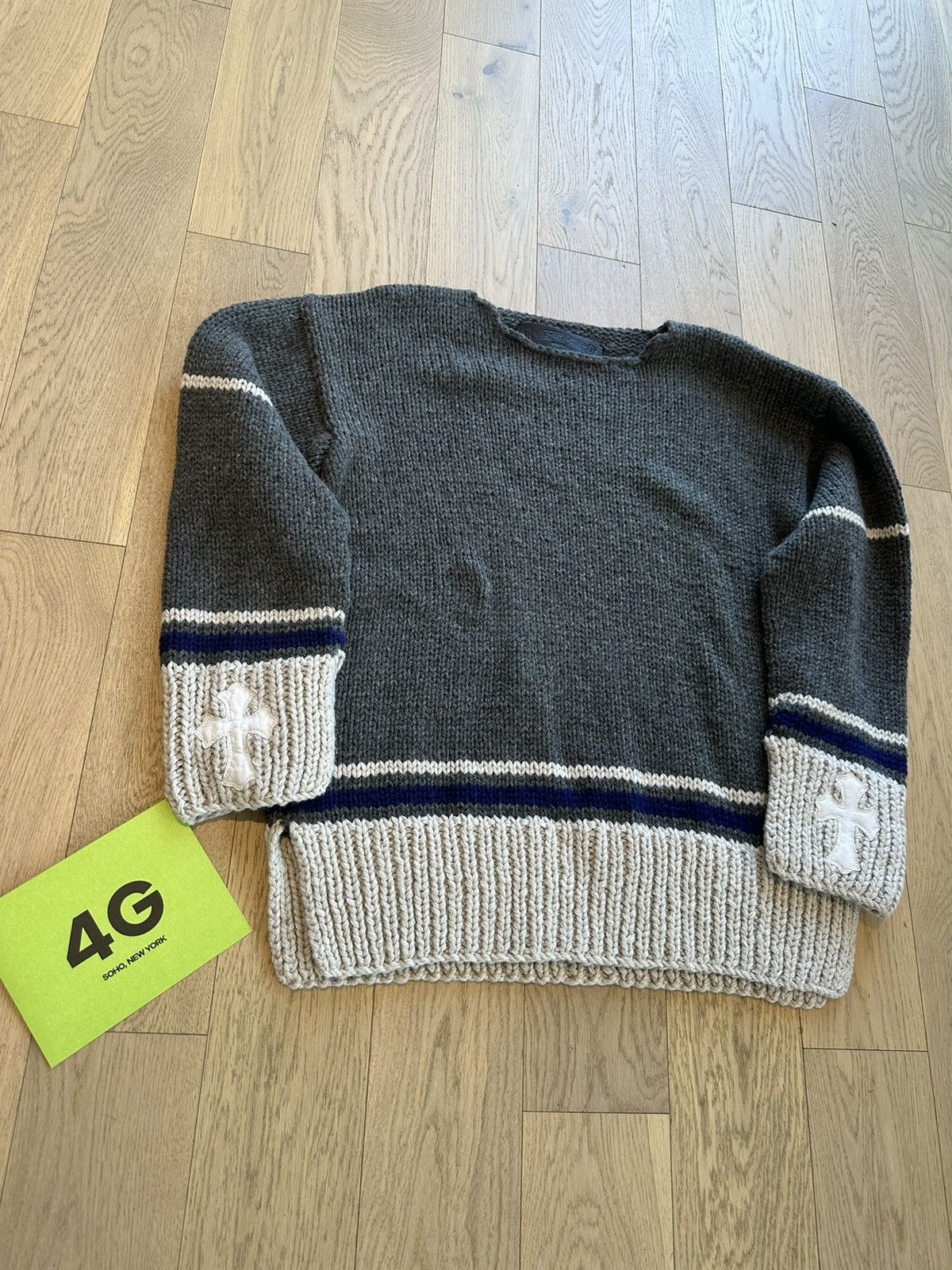 Chrome Hearts Chrome Hearts COZY Cashmere Cross Patch Sweater M L XL XXL Size US XL / EU 56 / 4 - 4 Thumbnail