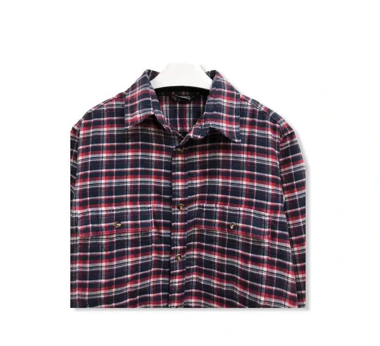 Flannel × Vintage Vintage Advanture Plaid Tartan Flannel Shirt 👕 Size US M / EU 48-50 / 2 - 2 Thumbnail