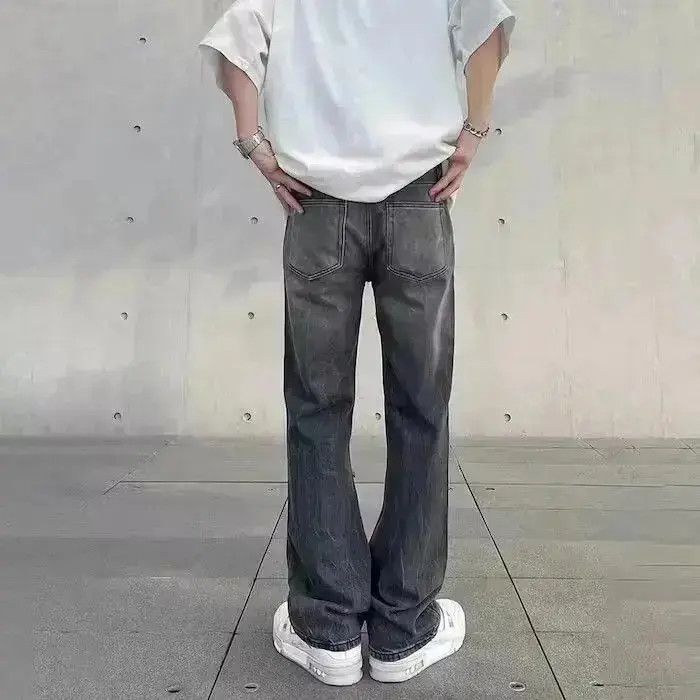 Japanese Brand Distressed Gray Denim Jeans Size US 32 / EU 48 - 6 Thumbnail
