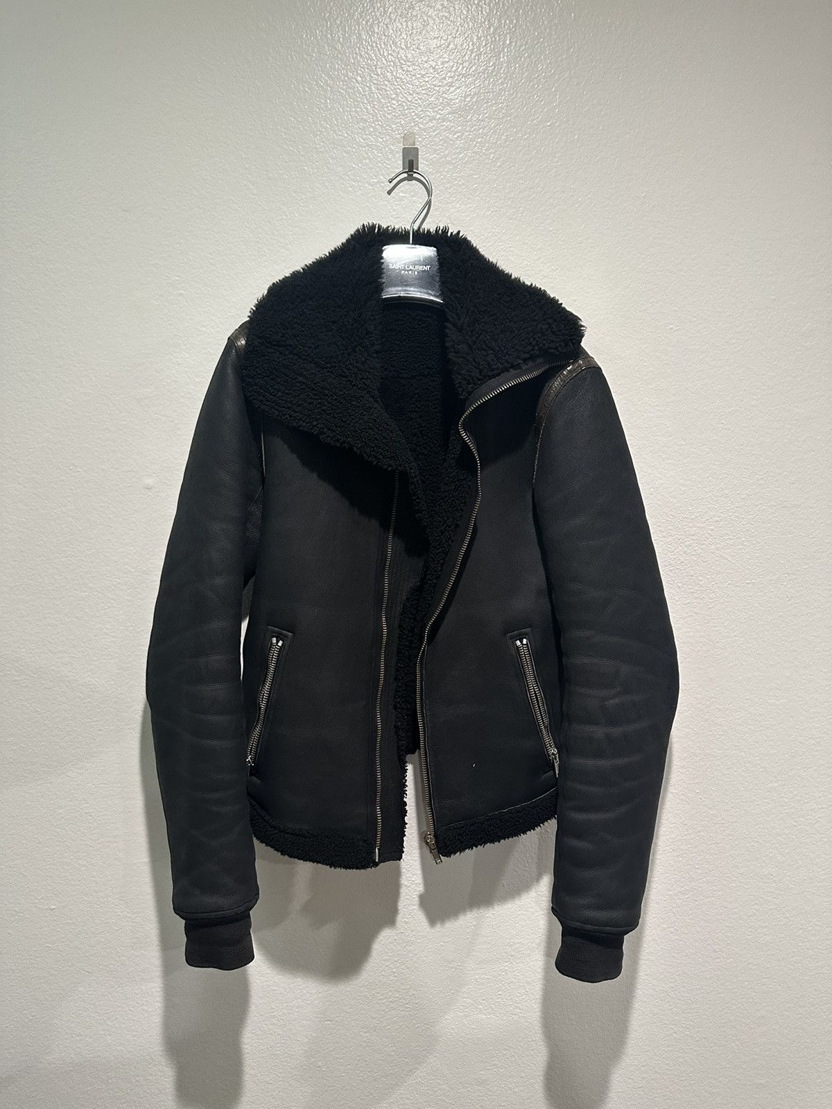 Rick Owens FW08 Shearling Funnel Neck Jacket Size US M / EU 48-50 / 2 - 1 Thumbnail