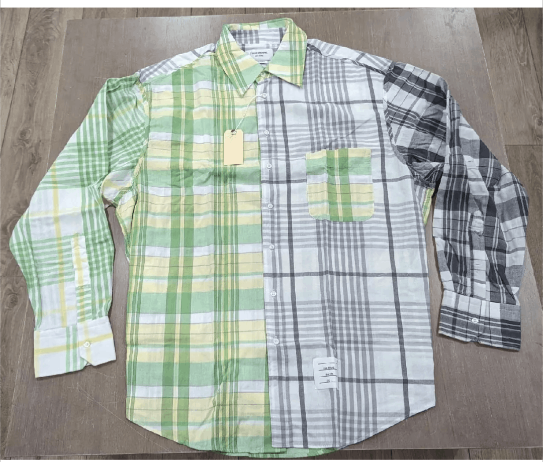 Thom Browne THOM BROWNE Contrast Stripe Sport Shirt Gray 2 - Medium Size US M / EU 48-50 / 2 - 1 Thumbnail