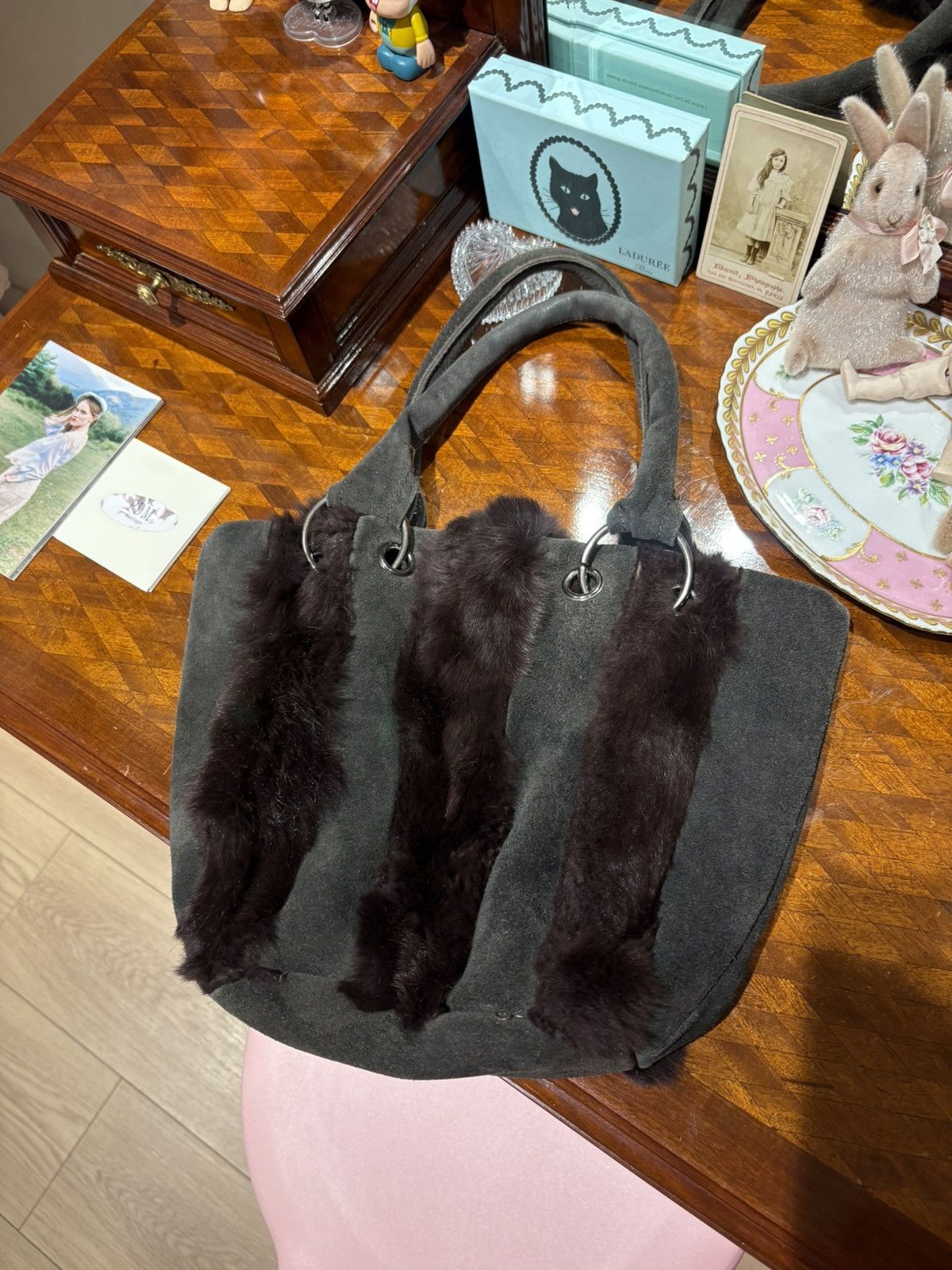 Vintage y2k fur bag Size ONE SIZE - 14 Thumbnail