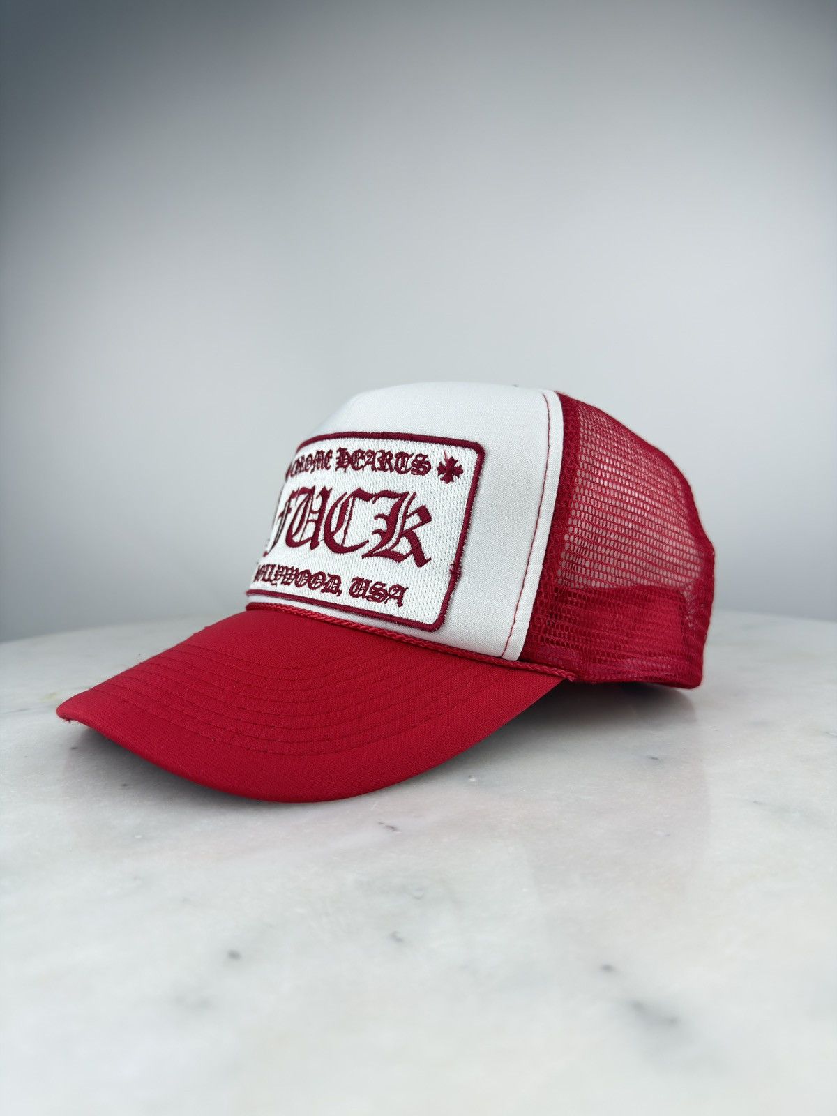 Chrome Hearts VINTAGE CHROME HEARTS FUCK RED CAP Size ONE SIZE - 2 Thumbnail