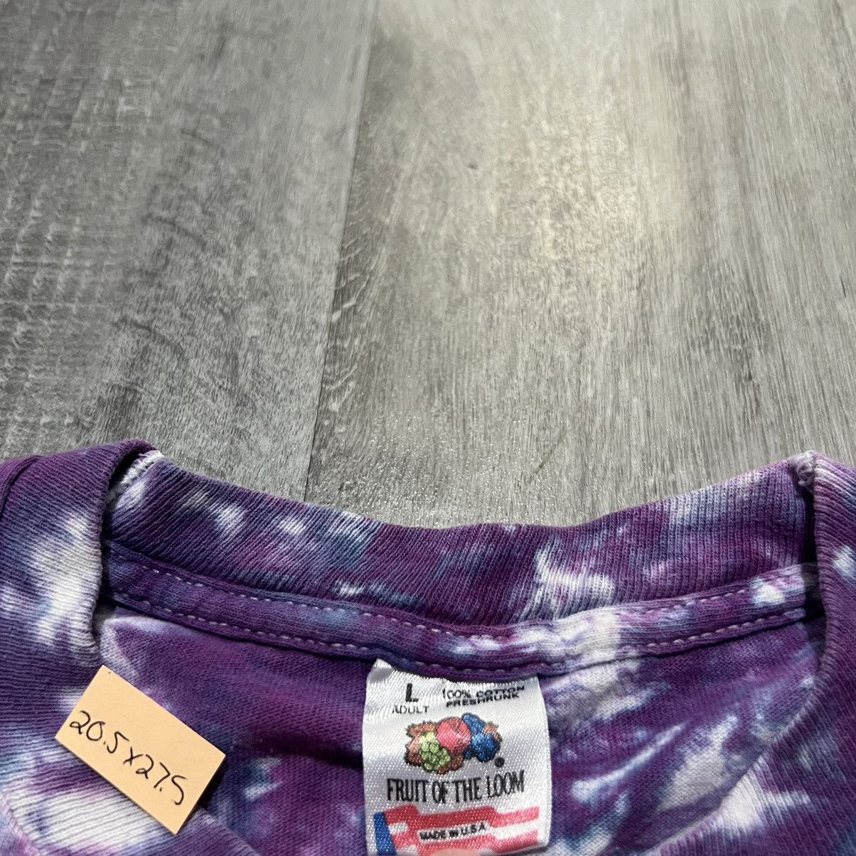 Fruit Of The Loom × Vintage VTG Psychedelic 1990s Rainbow Tie Dye Hippie Festival Shirt Size US L / EU 52-54 / 3 - 4 Thumbnail