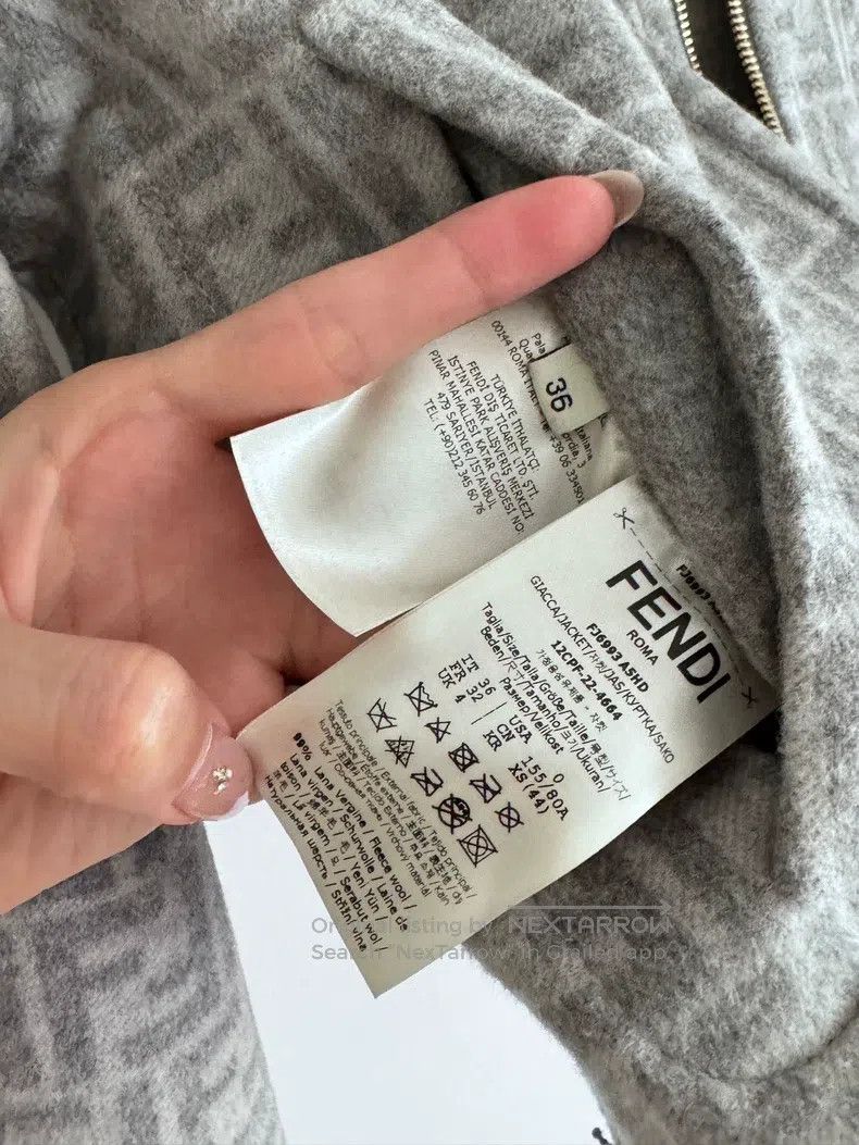 Fendi Fendi Monogrammed pieced faux fur reversible cashmere coat Size 4XL / US 24-26 - 3 Thumbnail