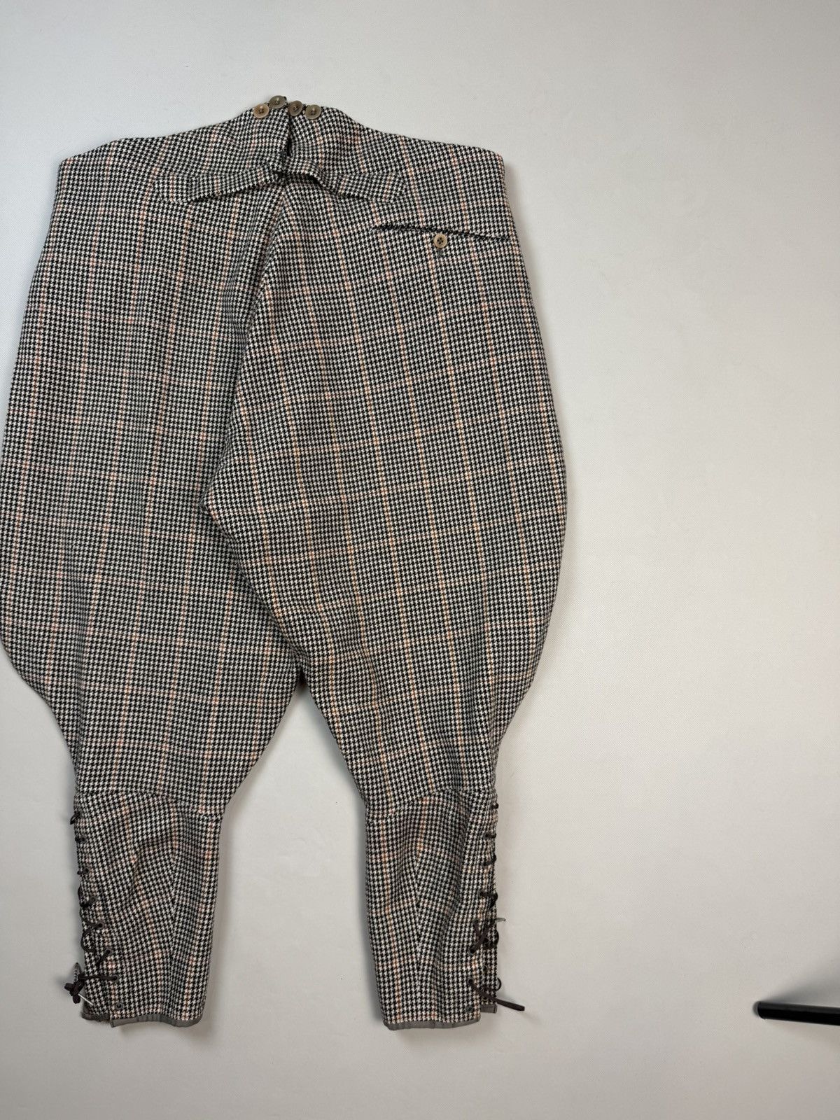 Vintage 1930’s Houndstooth Jodhpur Back Buckle Riding Breeches Pants Size US 36 / EU 52 - 16 Thumbnail