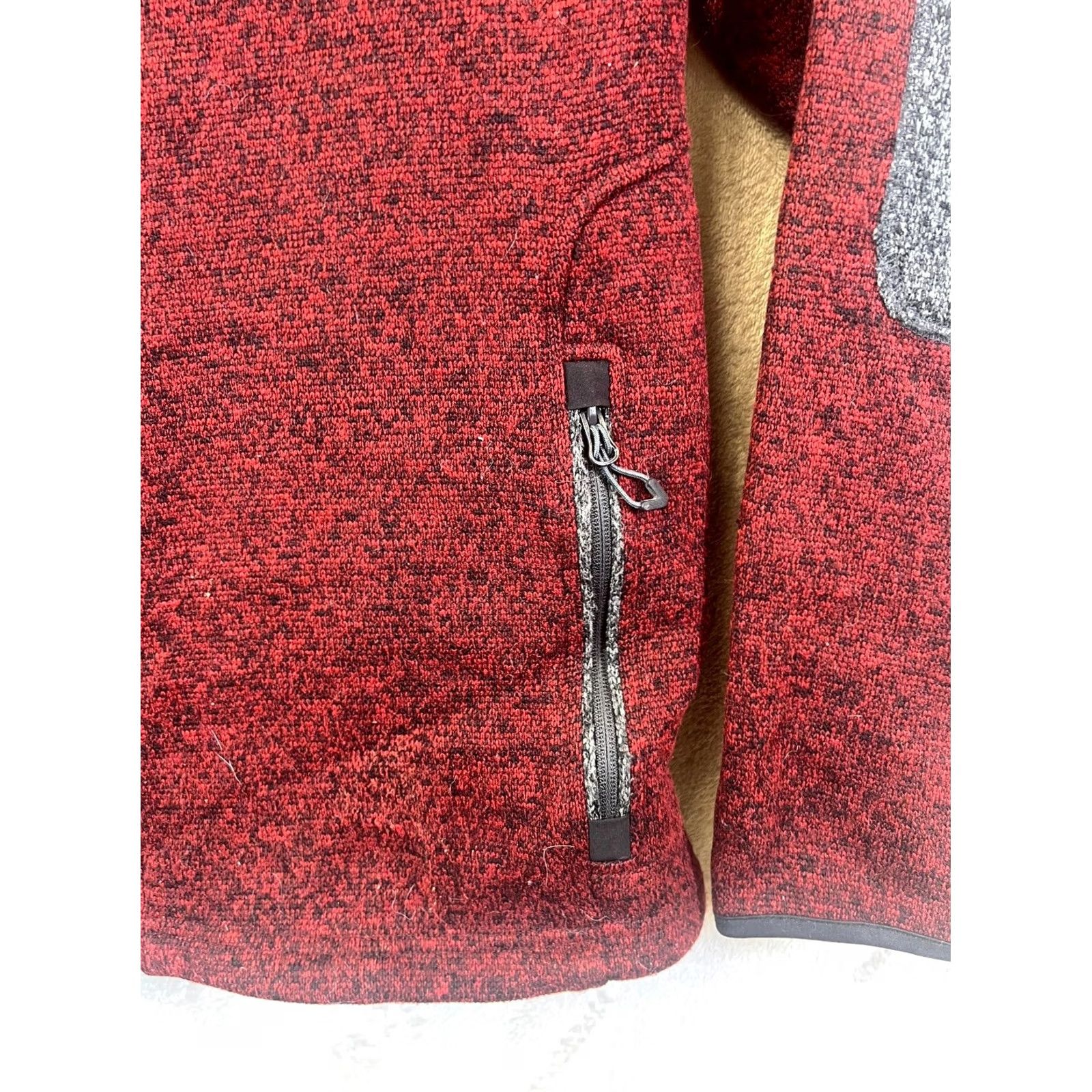 CO Renegade Men’s L Red Fleece Bomber Jacket Zip-Up Embroidered Leadville Co Club Size US L / EU 52-54 / 3 - 6 Thumbnail