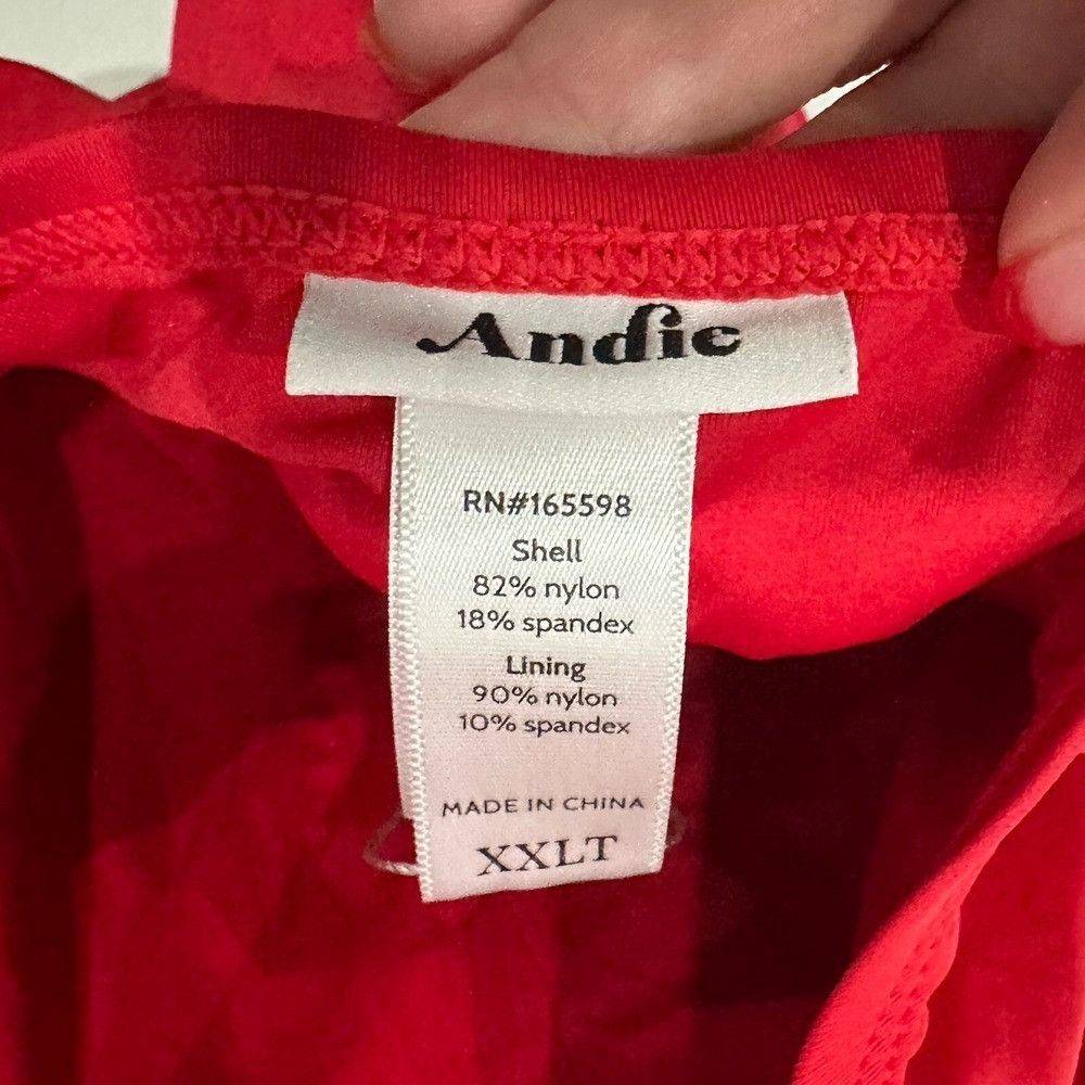 Other NWOT Andie Red Women's One Piece Swimsuit xxlt Size ONE SIZE - 4 Thumbnail