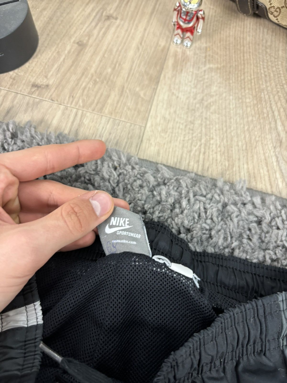 Nike × Vintage Crazy Vintage Y2K/2000s Baggy Nike Track Pants Hip Hop Size US 32 / EU 48 - 6 Thumbnail
