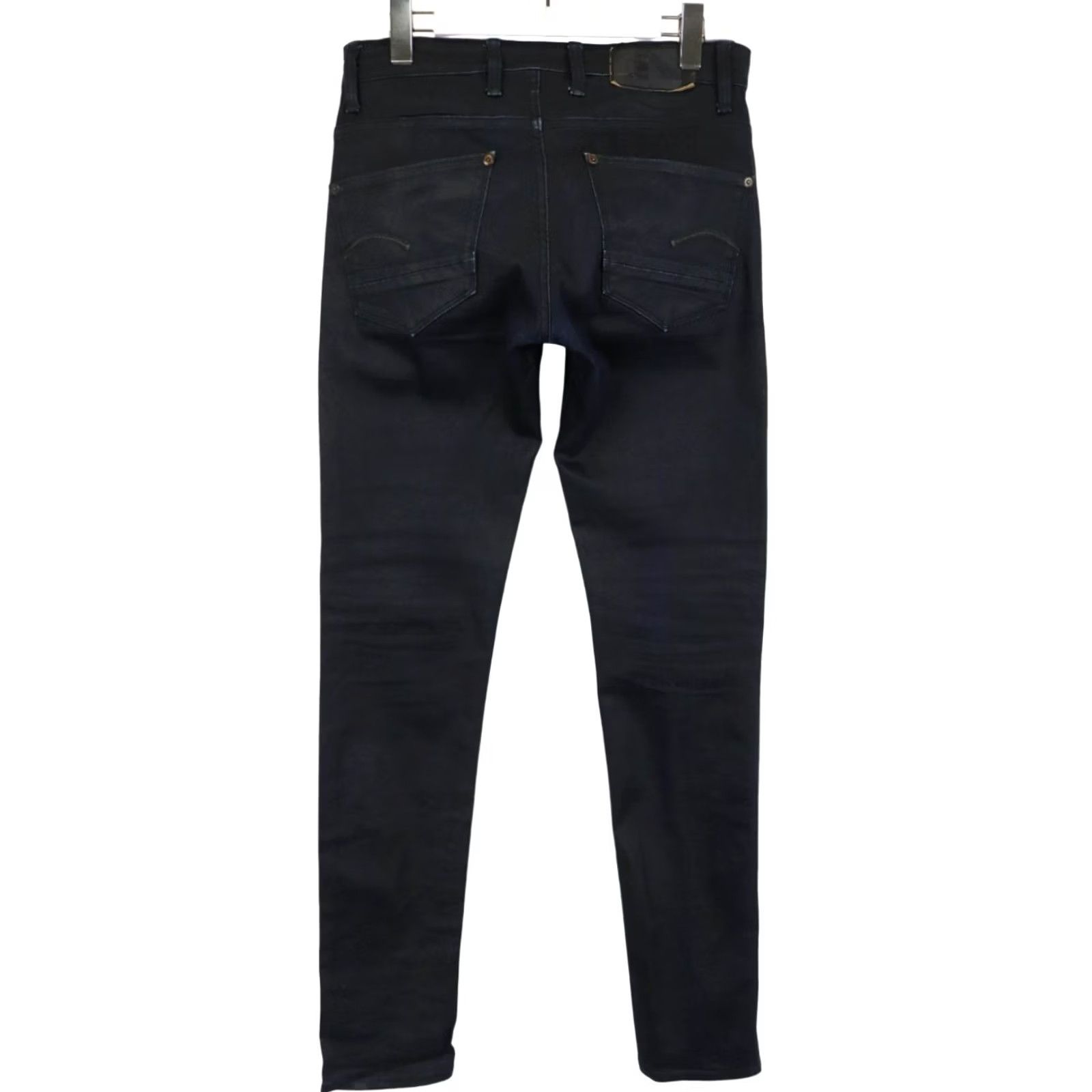 G-Star G-STAR Revend Super Slim Jeans Men's W30/L34 Dark Blue Stretch Zip Fly Wax Look Jeans Size US 30 / EU 46 - 2 Thumbnail