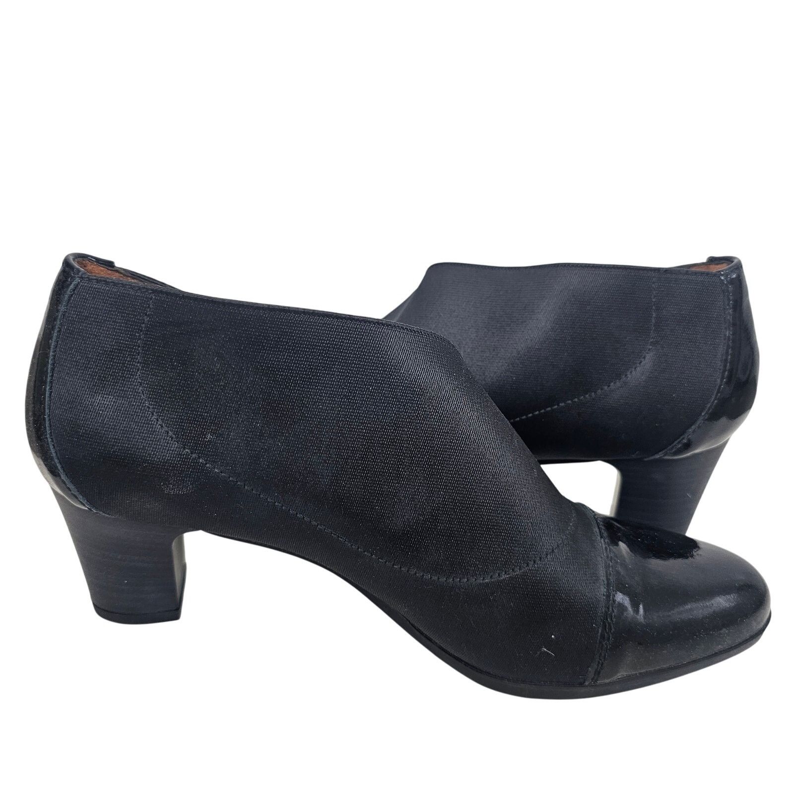 Globe Glove Shoes by Hispanitas Black Booties Slip Ons 38 (US 7) Size US 7 / IT 37 - 6 Thumbnail