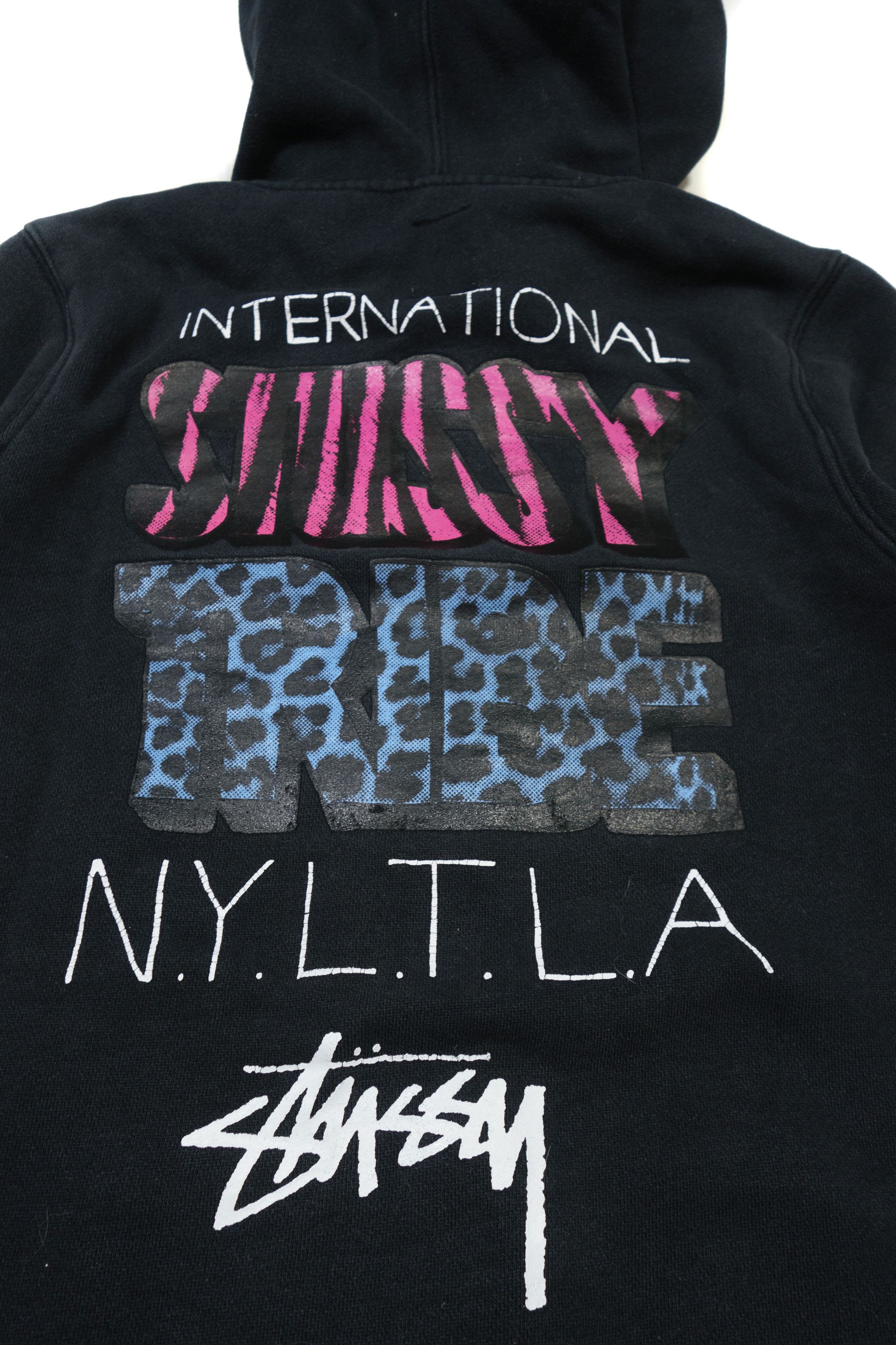 Stussy Y2K International Logo Tribe Hoodie Leopard Vintage Zip Size S / US 4 / IT 40 - 3 Thumbnail