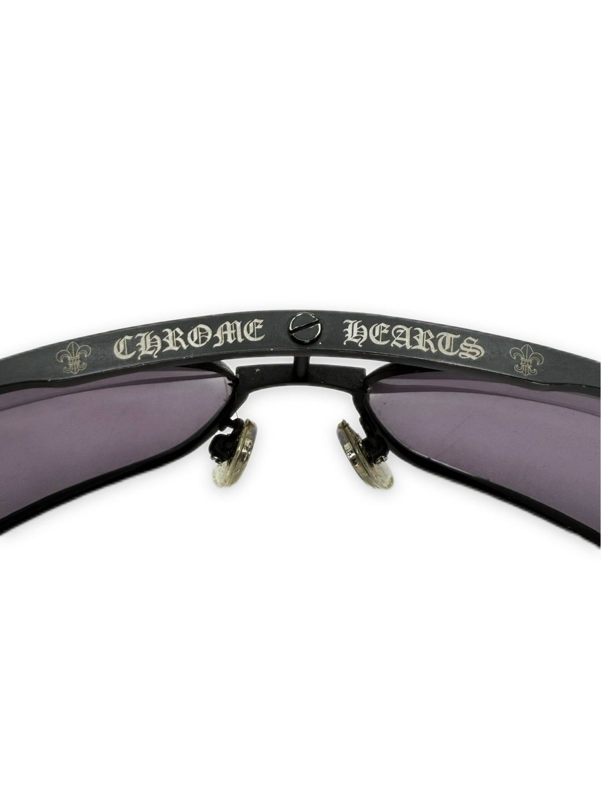 Chrome Hearts Chrome Hearts ‘Morning Wood II’ Fleur de Lis Purple Sunglasses Size ONE SIZE - 4 Thumbnail