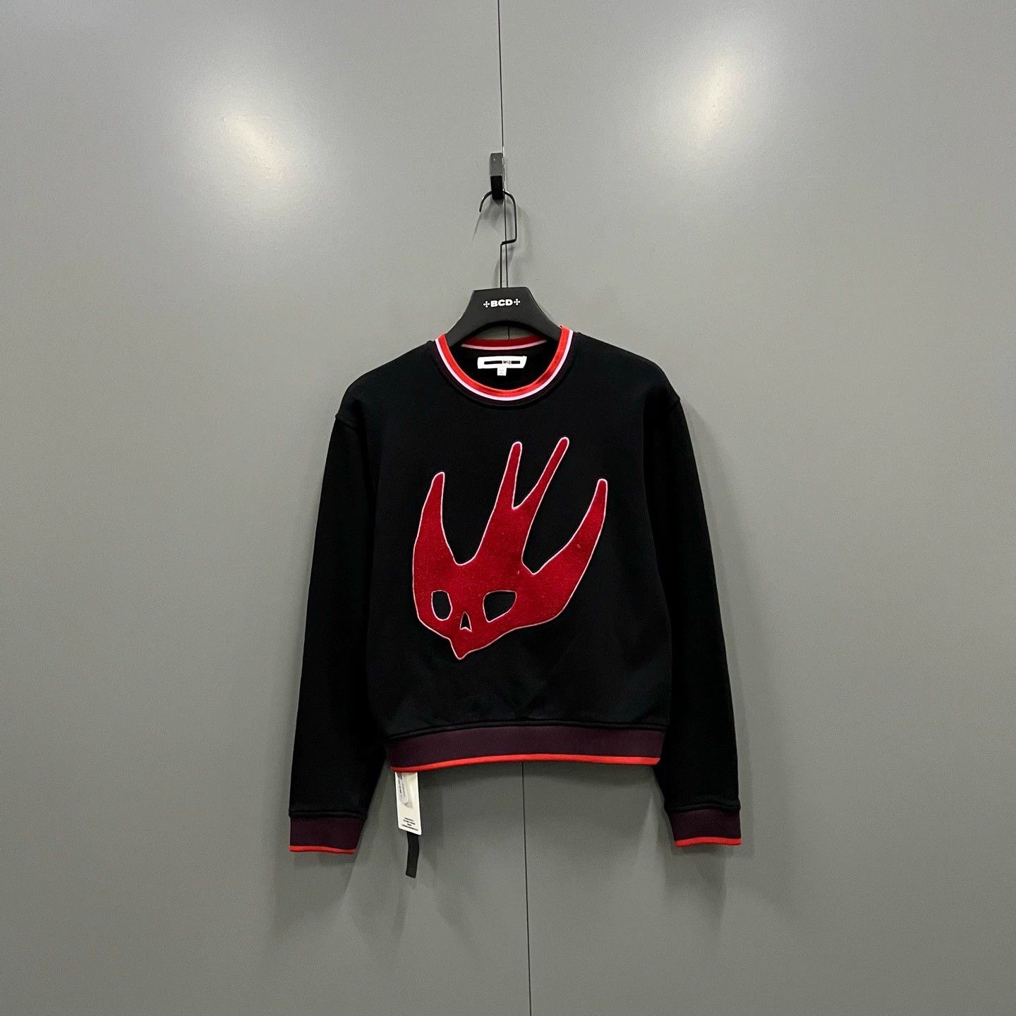 Alexander McQueen Alexander McQueen Fleece Embroidered Sweatshirt, Size S / US 4 / IT 40 - 1 Thumbnail