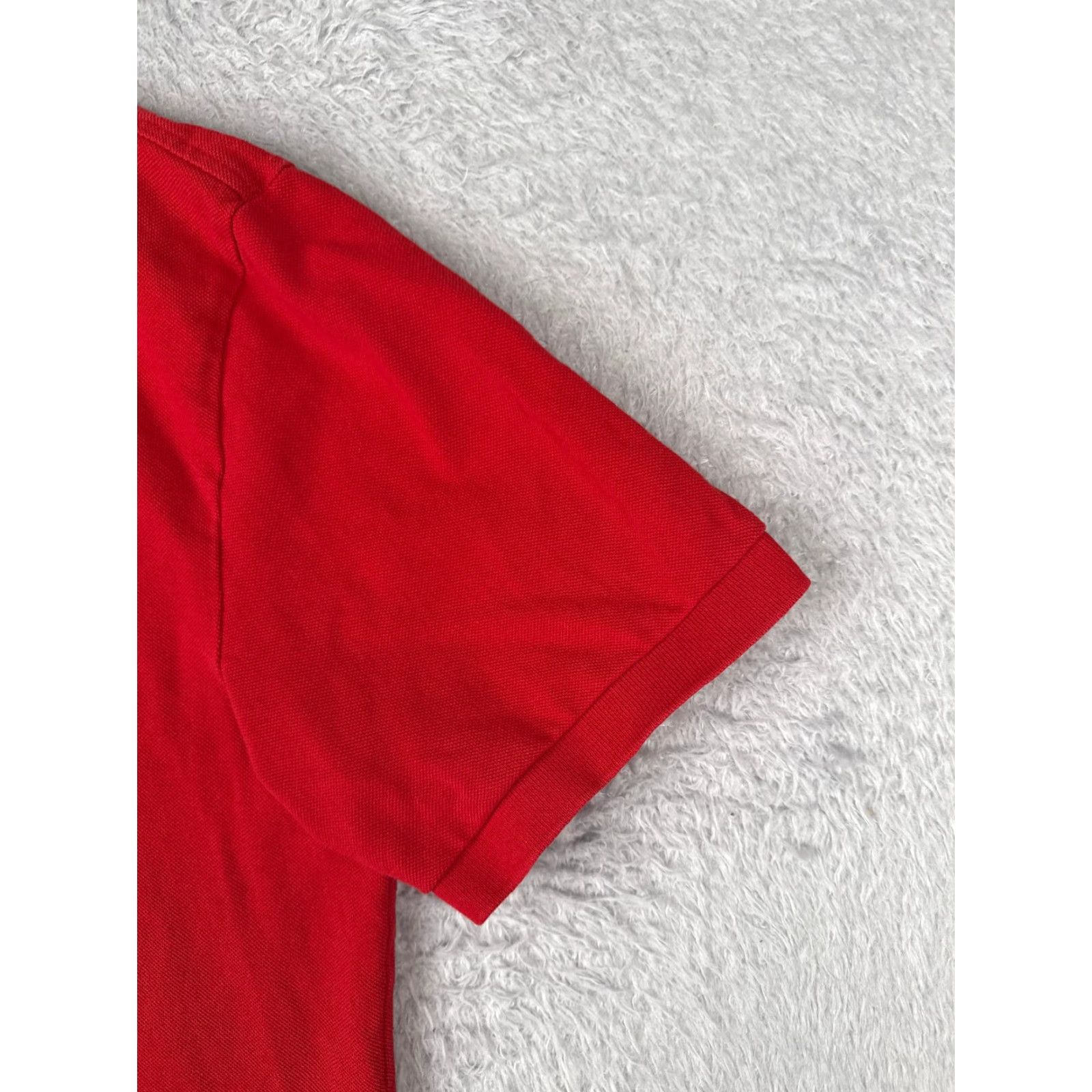 Tommy Hilfiger Tommy Hilfiger Polo Shirt Men XL Red 100% Cotton Jersey Short Sleeve Slim Embroidered Logo Polo Size US XL / EU 56 / 4 - 2 Thumbnail