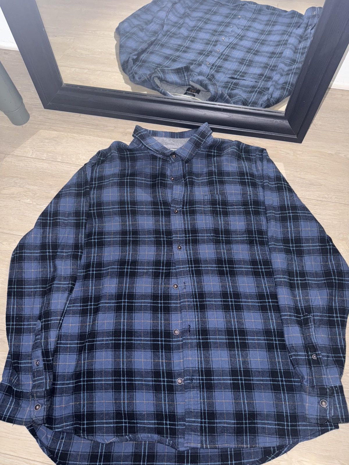 Lee × Vintage Vintage / Y2K Lee Flannel Button Up Size US XXL / EU 58 / 5 - 1 Thumbnail