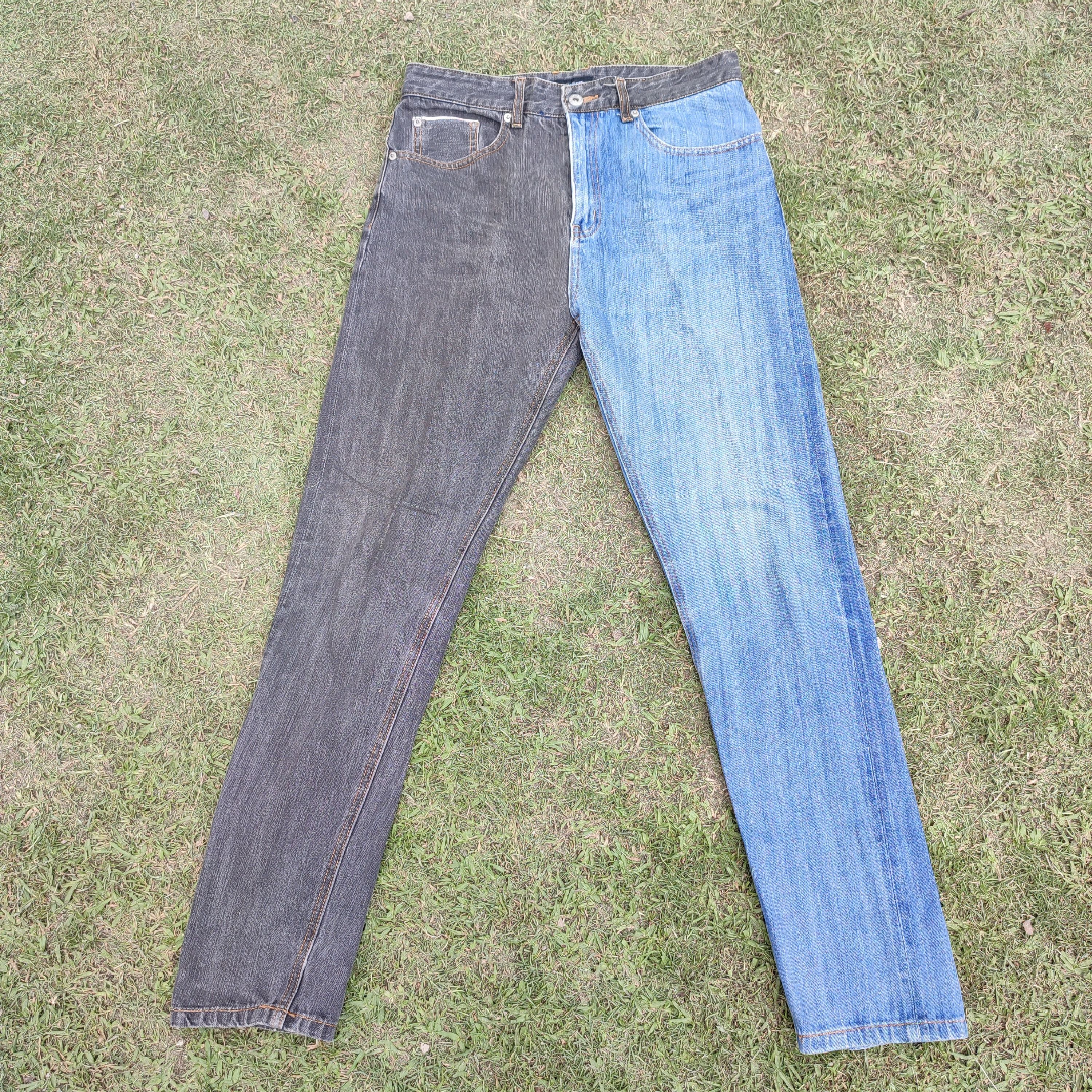 image of Denime x Vintage Beat Jive Contr@cte Selvedge Jeans Design in Black/Blue, Men's (Size 31)