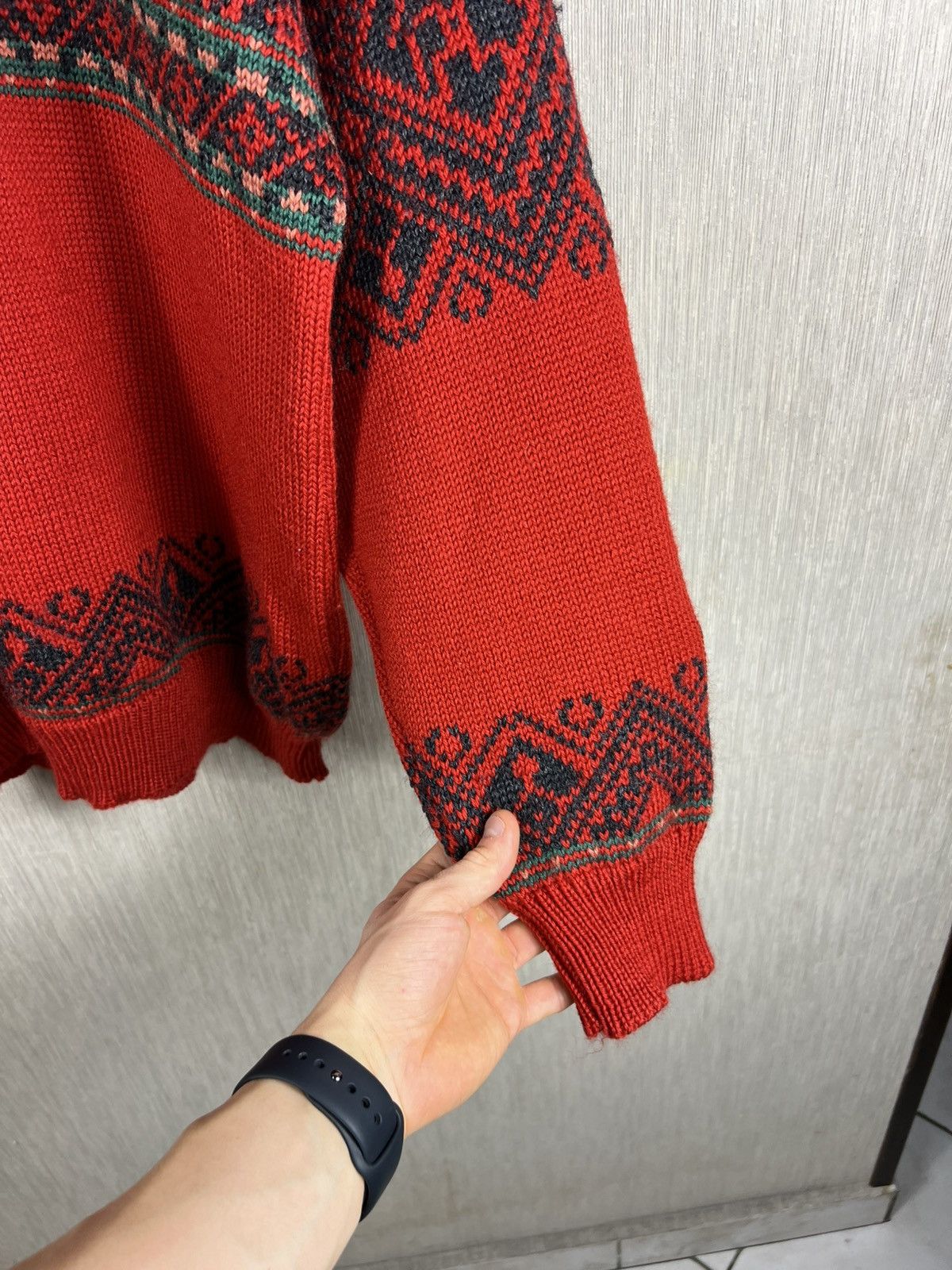 Dale Of Norway Vintage Dale of Norway heavy wool patterned sweater half zip Size US L / EU 52-54 / 3 - 12 Thumbnail