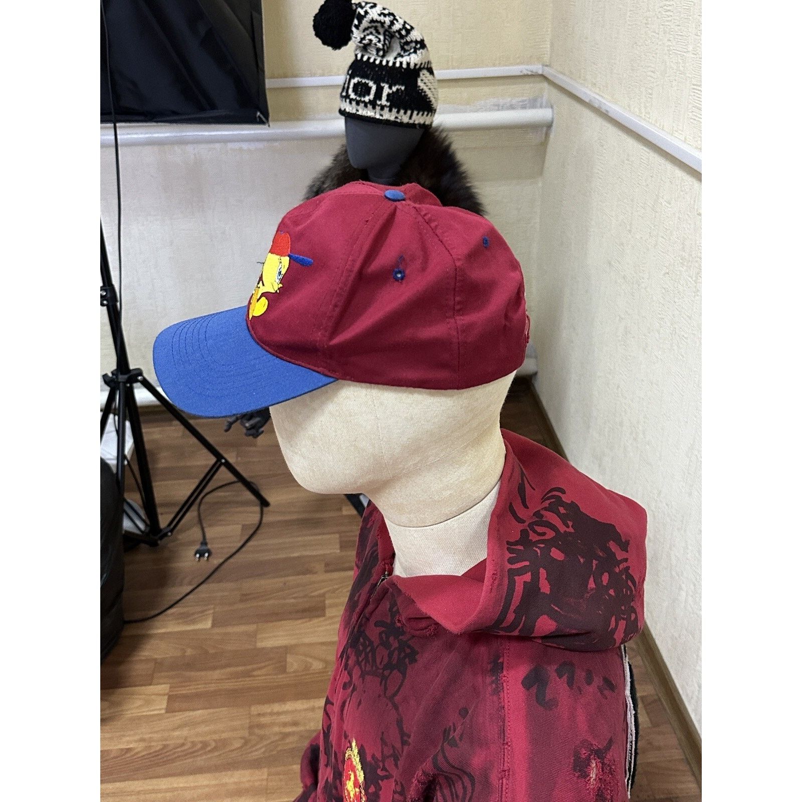 Vintage × Warner Bros Vintage 1998 F.c Barcelona X Looney Tunes Tweety Basebal Cap Size ONE SIZE - 6 Thumbnail