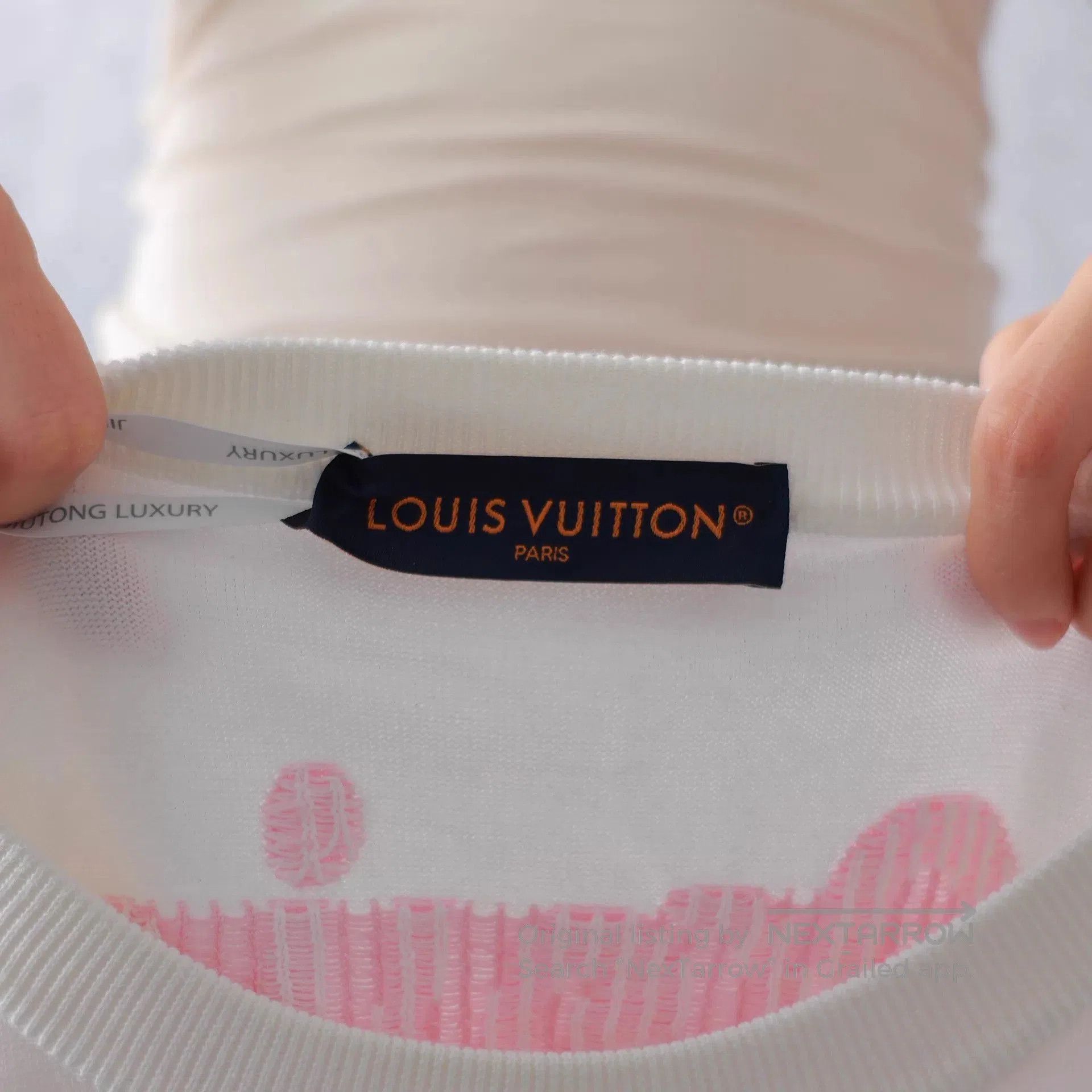 Louis Vuitton White Short-Sleeve Shirt with Floral Embroidered Design. Size US XL / EU 56 / 4 - 2 Thumbnail