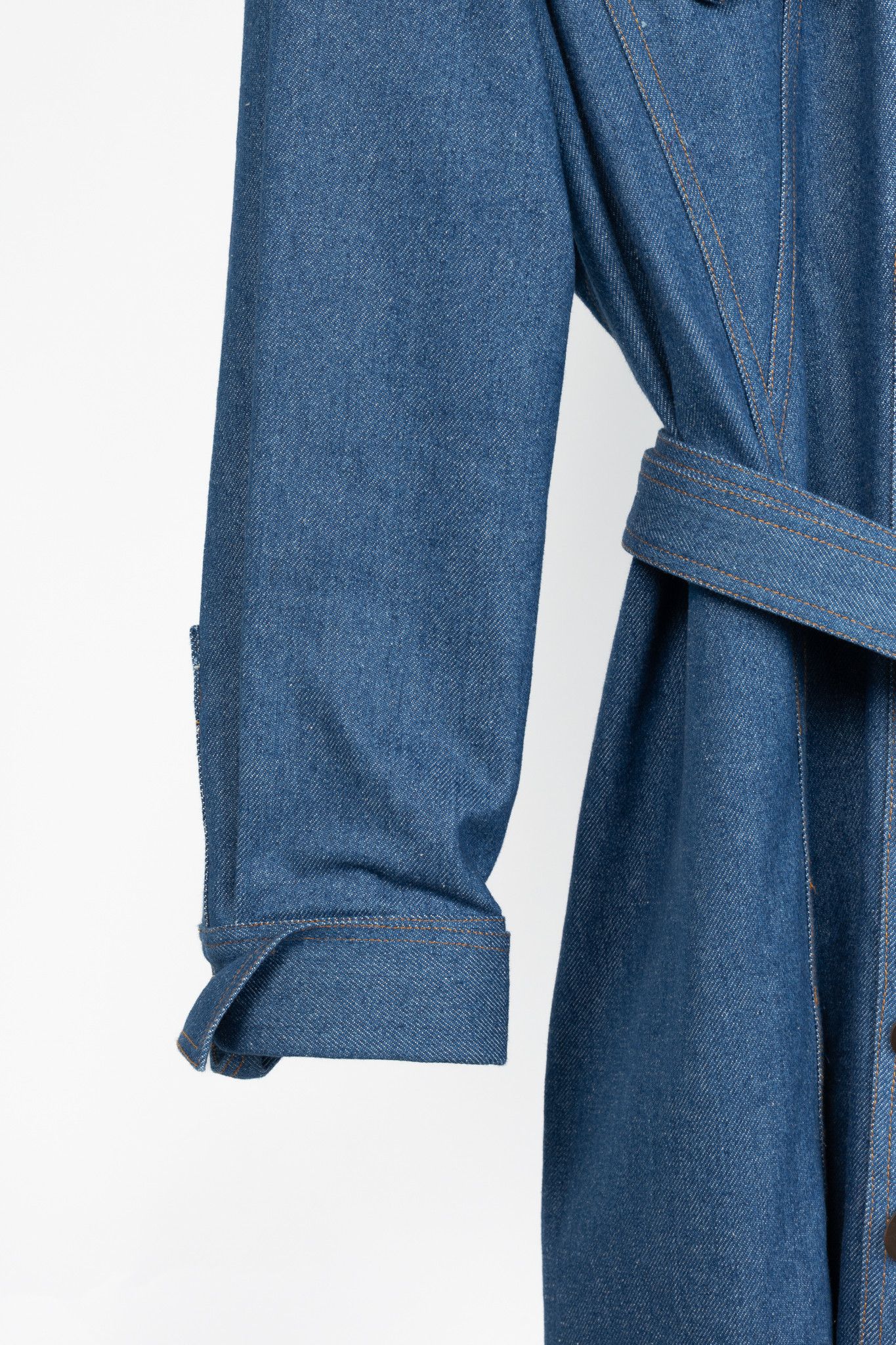 Other Marmar Halim Blue Denim Buttoned Belted Shirt Dress Size XL / US 12-14 / IT 48-50 - 6 Thumbnail