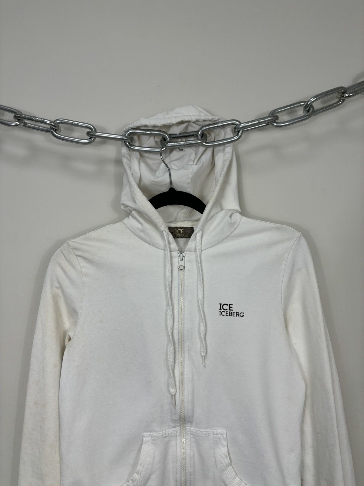 Iceberg Iceberg Women’s Big Back Logo Luxury Zip Up Hoodie Size M / US 6-8 / IT 42-44 - 4 Thumbnail