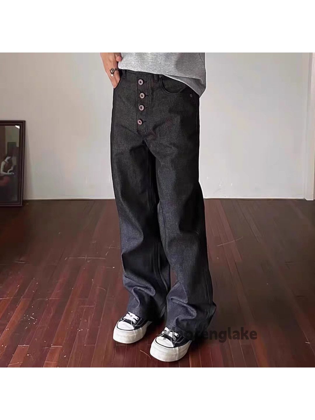 Vintage Custom unisex utility loose baggy skate yuppie jeans Size US 32 / EU 48 - 5 Thumbnail