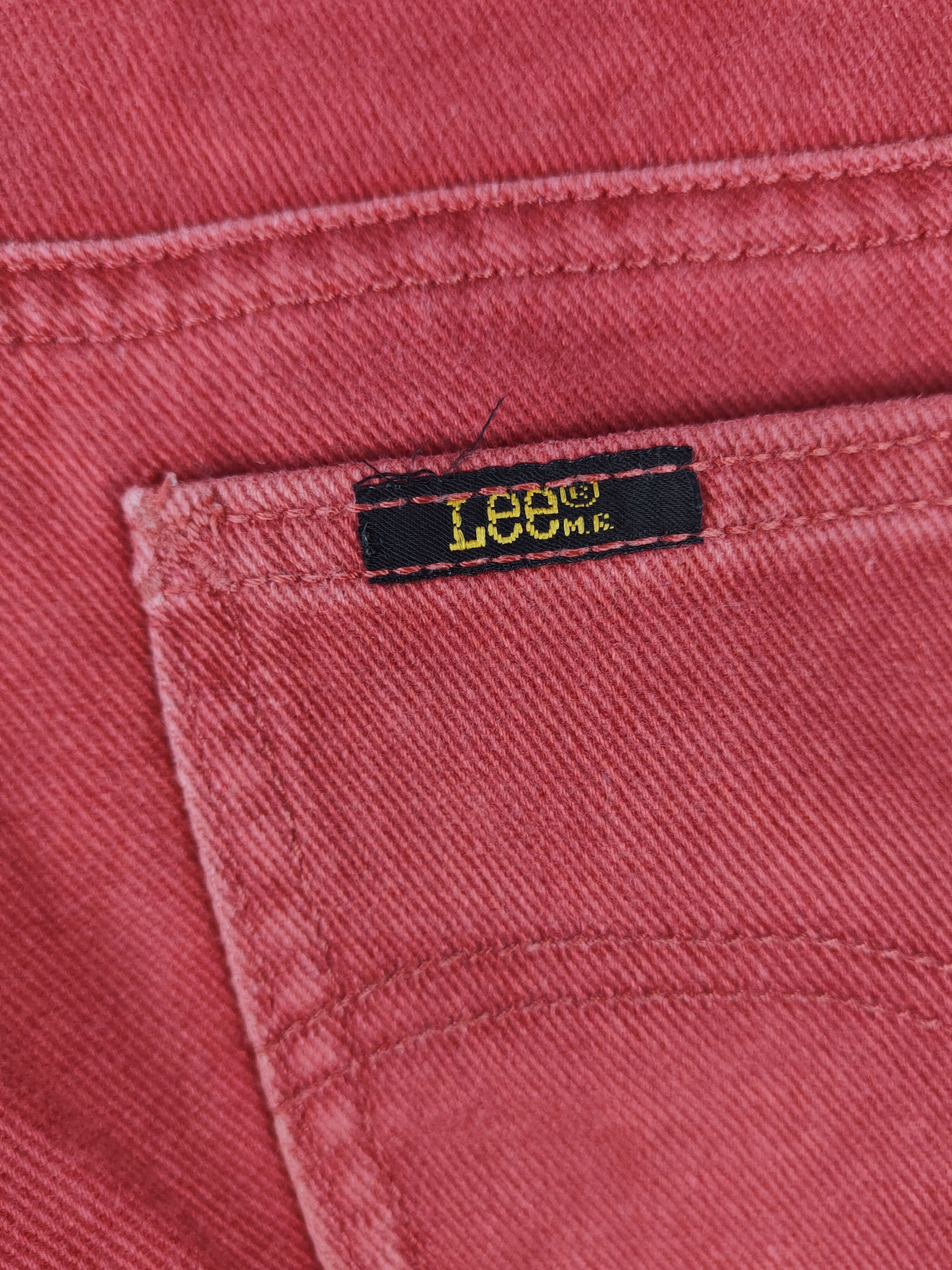 Vintage DL Lee Button Fly Red Distressed Ripped Jeans #2623 Size US 30 / EU 46 - 7 Thumbnail
