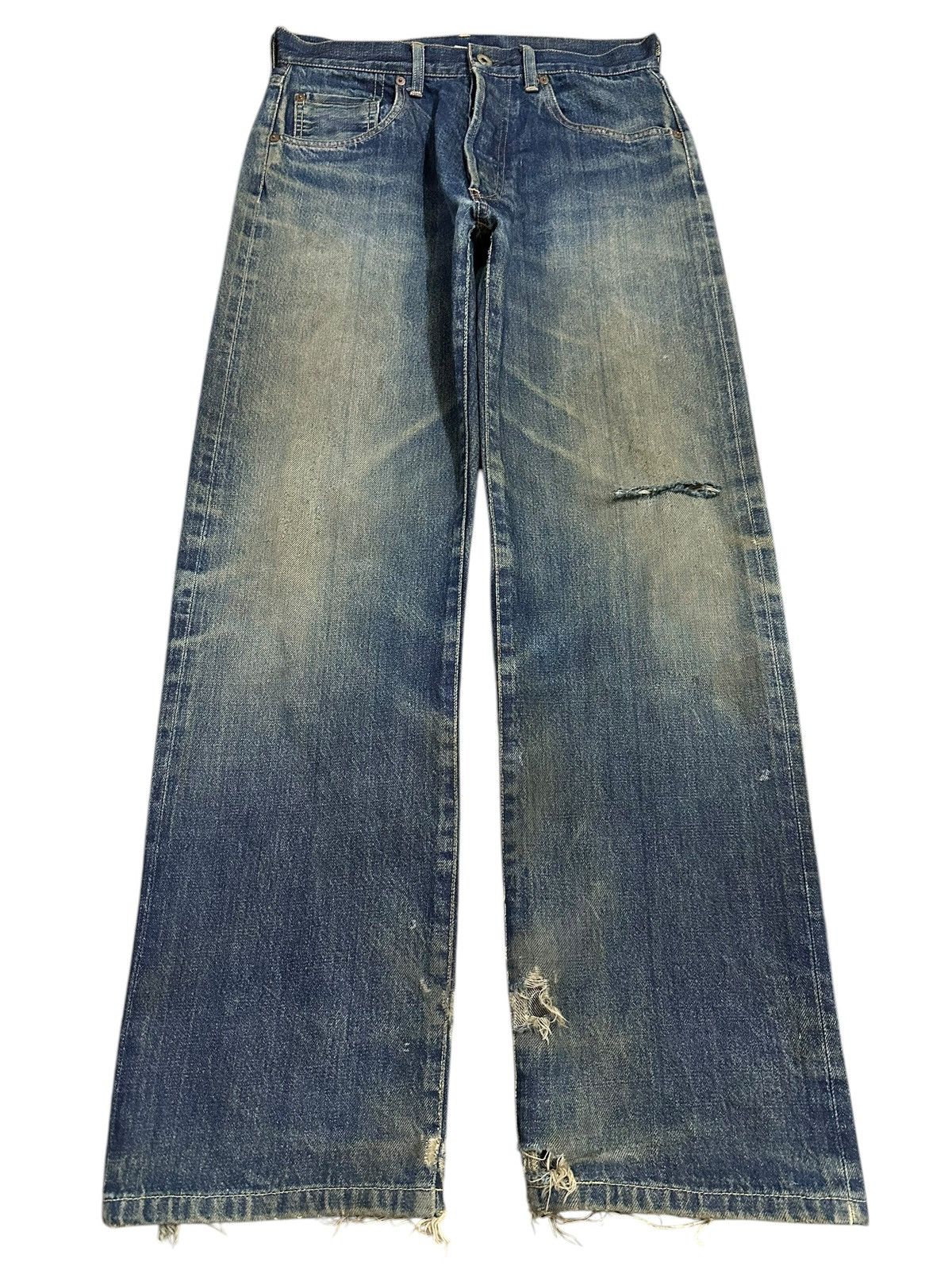 Japanese Brand Vintage Japan Post O’All Selvedge Mud Wash Style Jeans Size US 30 / EU 46 - 1 Thumbnail