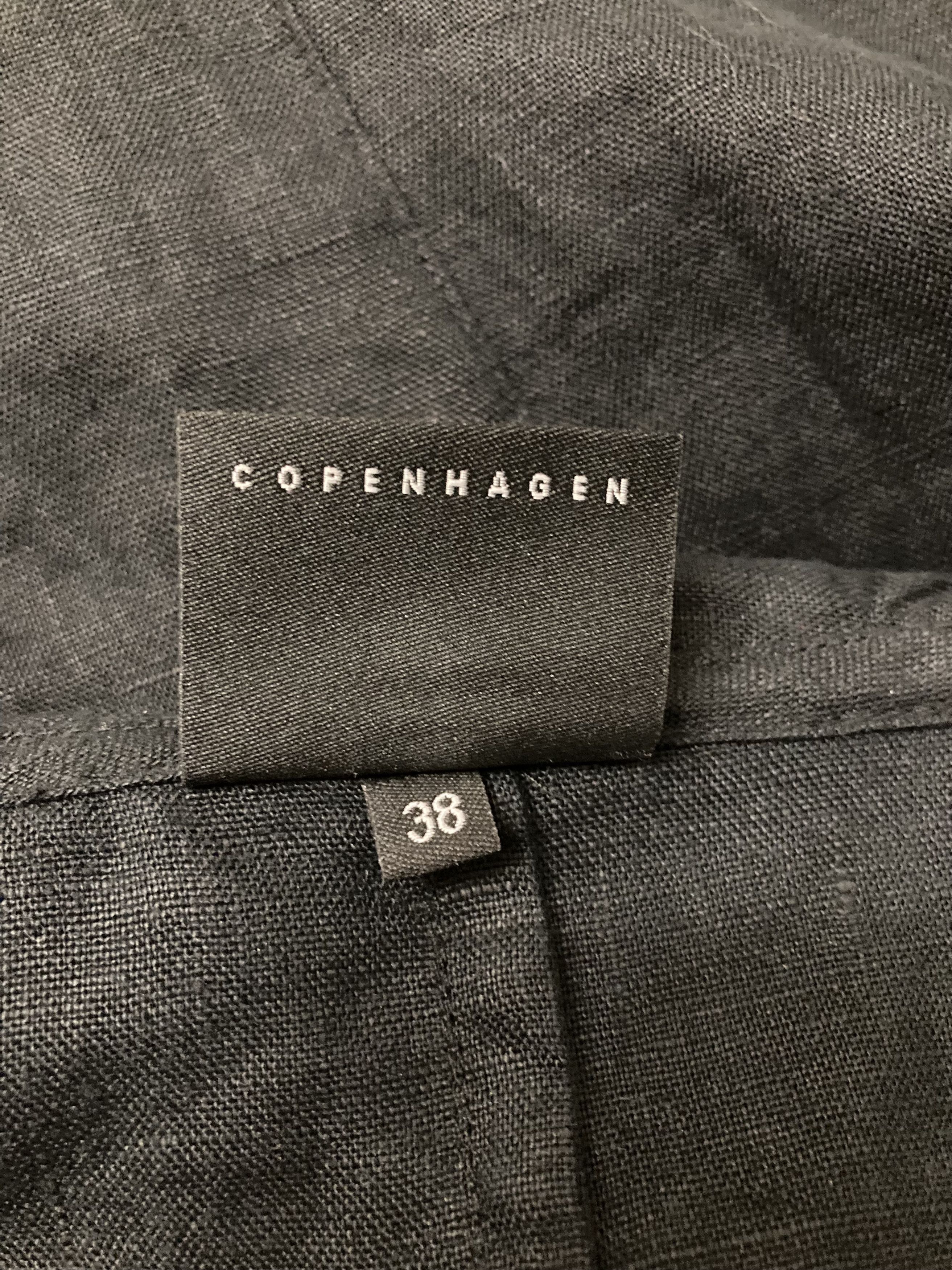 Vintage Avant Garde Linen Coat by Bitte Kai Rand Copenhagen Black Size M / US 6-8 / IT 42-44 - 7 Thumbnail