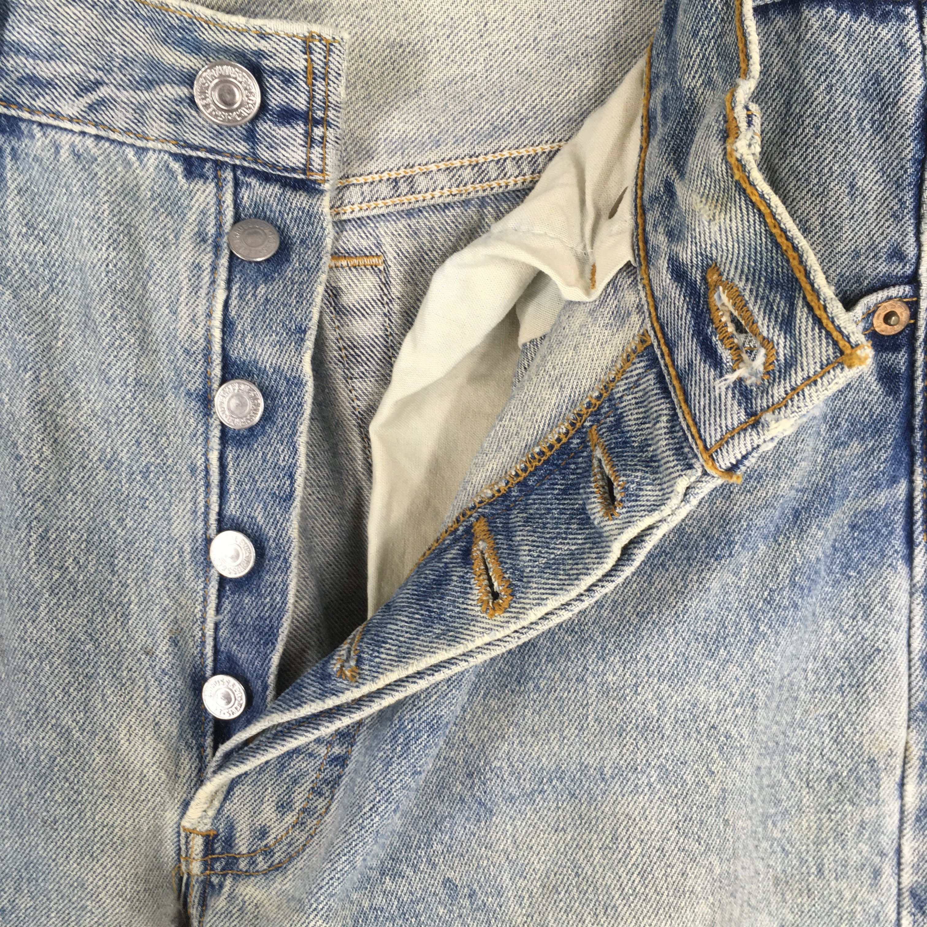Levi's Size 31x29 Vintage 90s Levi's 501 Faded Dirty Jeans S358 Size US 31 - 6 Thumbnail