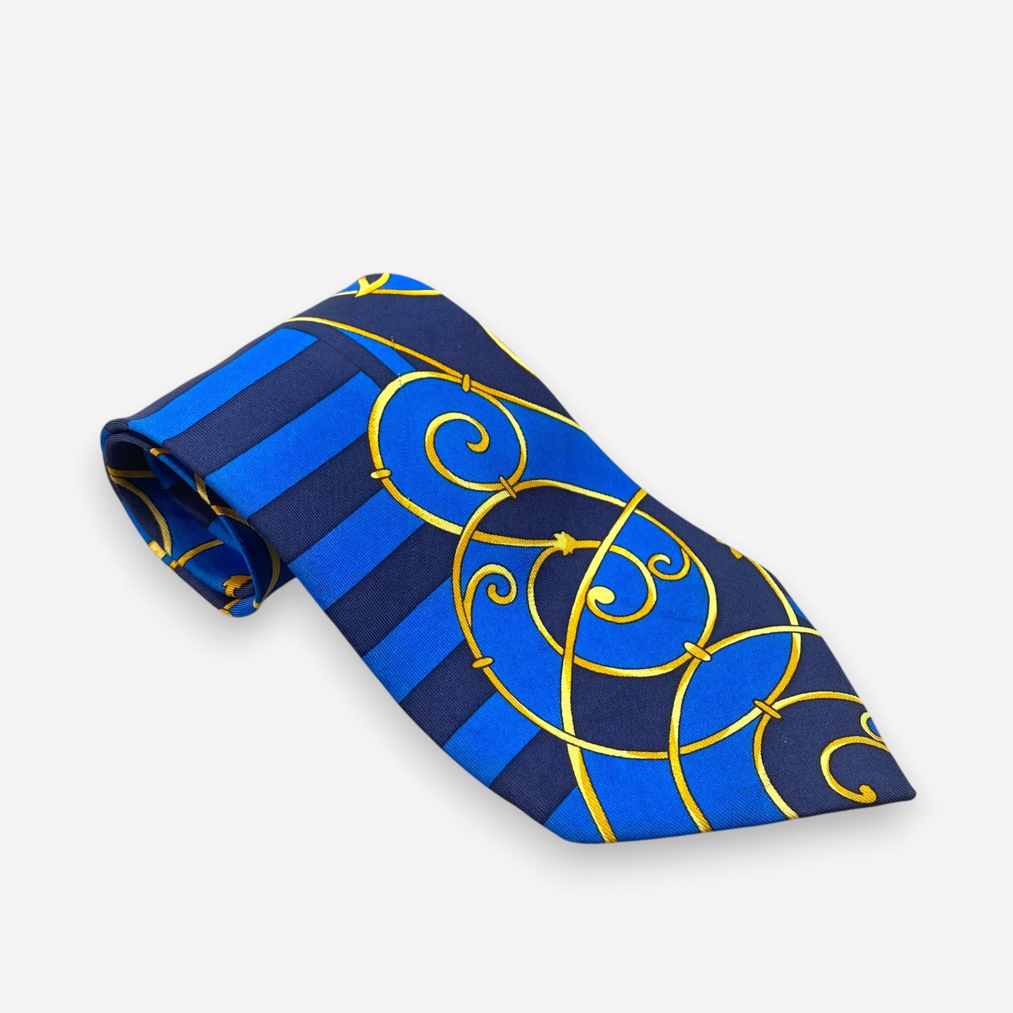 Japanese Brand Vintage Gianni Versace SILK Necktie Cravate Pure Silk Size ONE SIZE - 1 Thumbnail