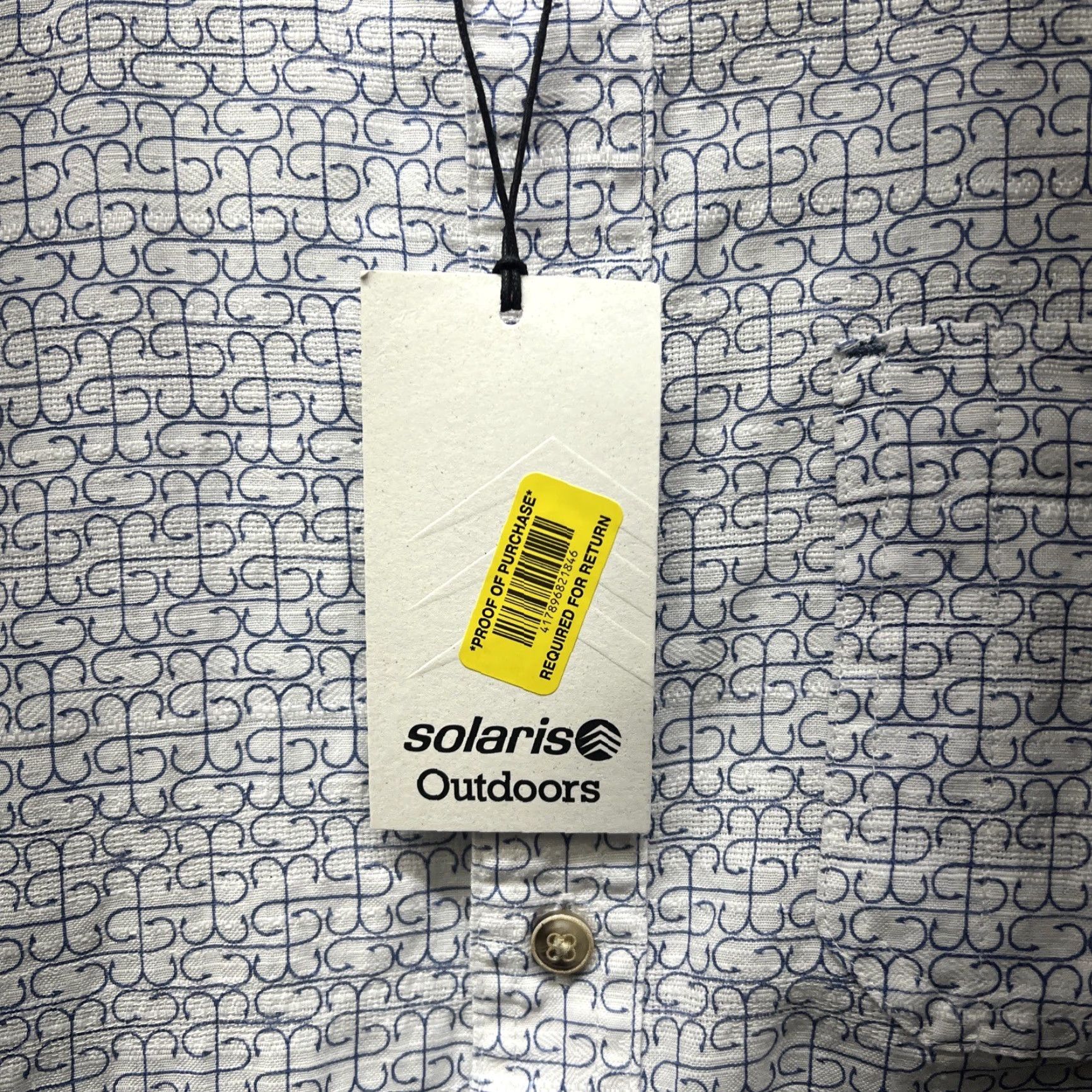 Vintage NWT Solaris Outdoors White Button Up Shirt Mens Size S Size US S / EU 44-46 / 1 - 2 Thumbnail