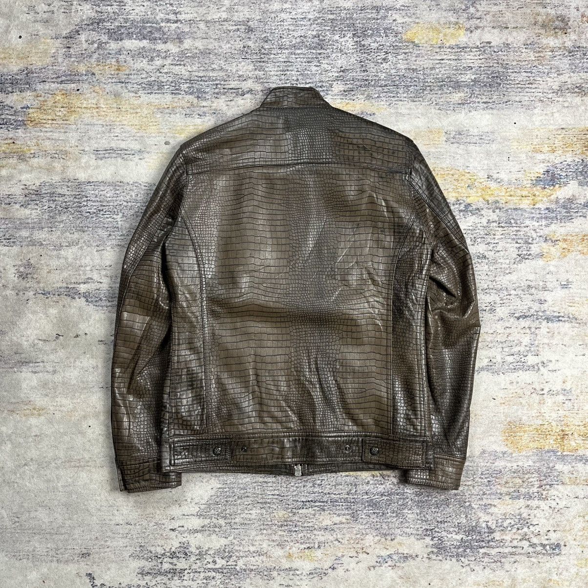 Tornado Mart Nicole crocodile rider leather jacket vkei style Size US M / EU 48-50 / 2 - 3 Thumbnail