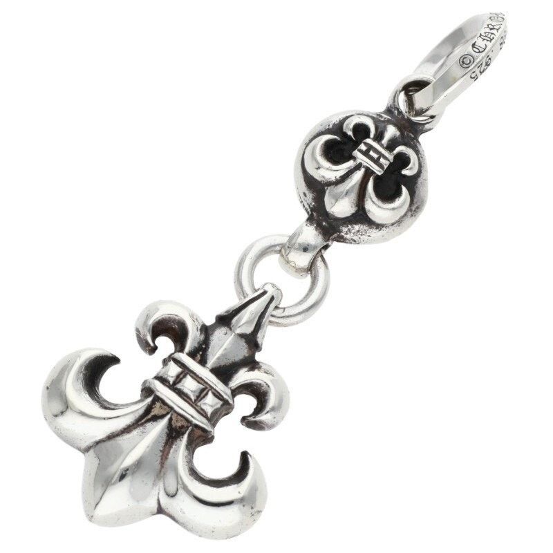 Chrome Hearts Chrome Hearts Silver Fleur Ball Charm Necklace Size ONE SIZE - 1 Thumbnail
