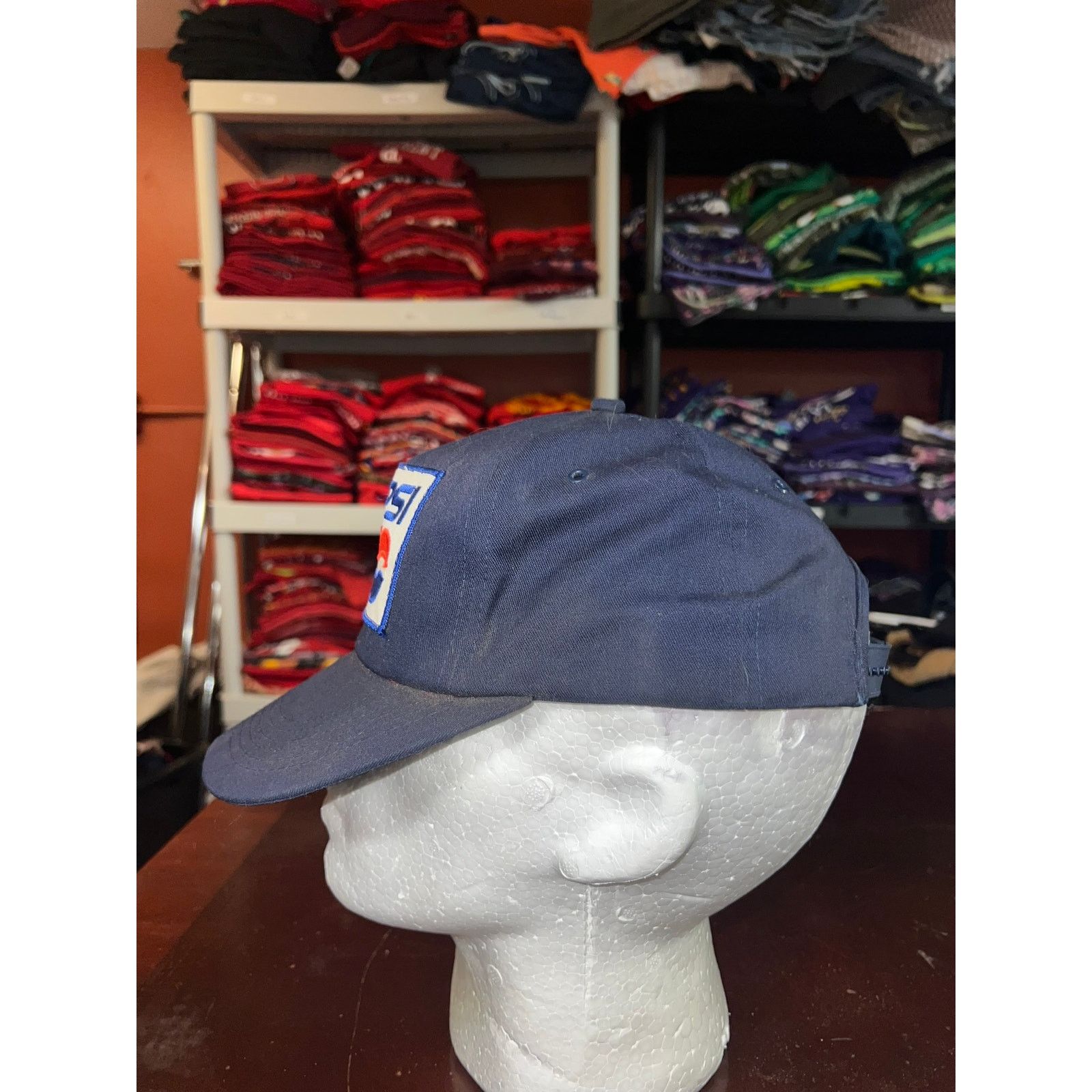 Pepsi Vintage Pepsi Snapback Blue Logo Cap Soda Promo Unitog 90s Size ONE SIZE - 3 Thumbnail