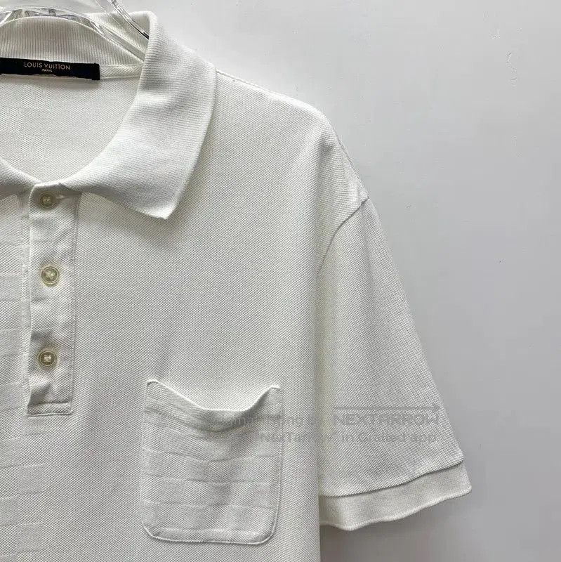 Louis Vuitton Louis Vuitton White Cotton Men's Polo Shirt . Size US L / EU 52-54 / 3 - 3 Thumbnail